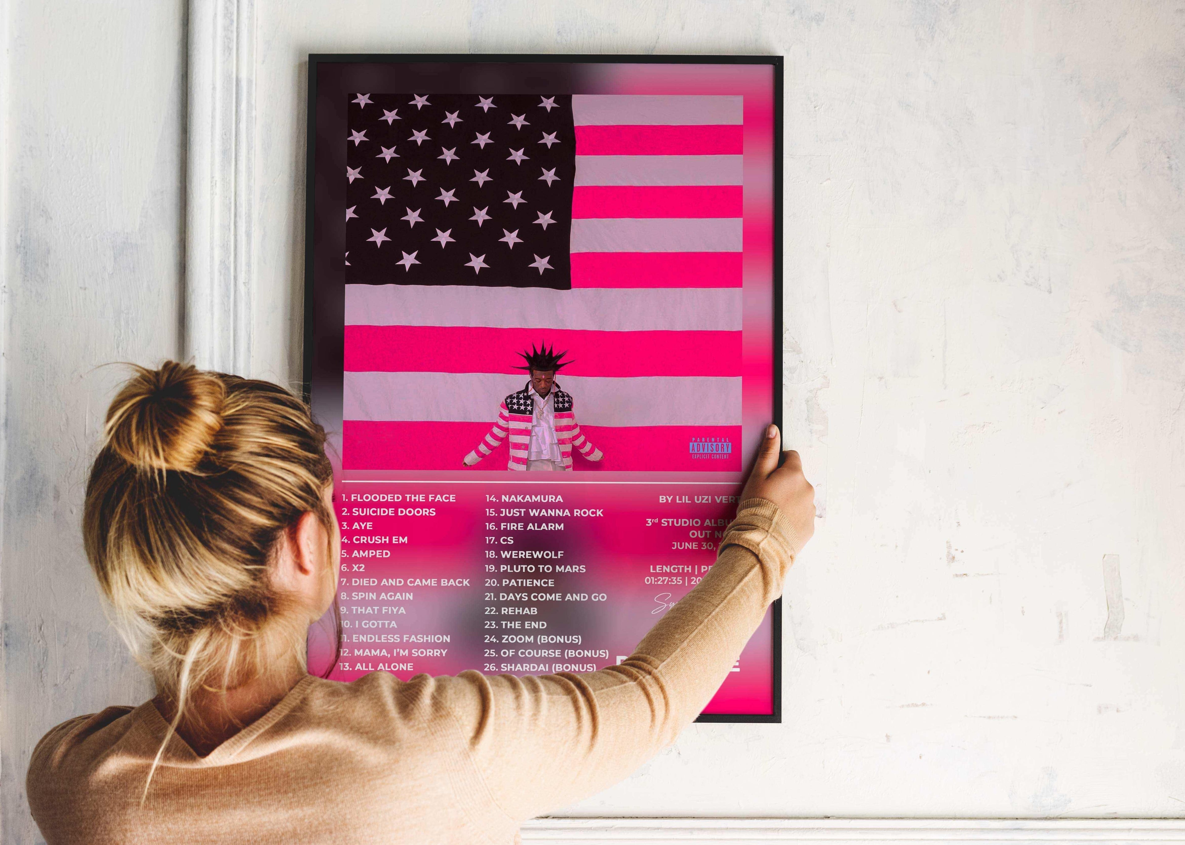 Pink Tape Lil Uzi Vert Poster - Backyard