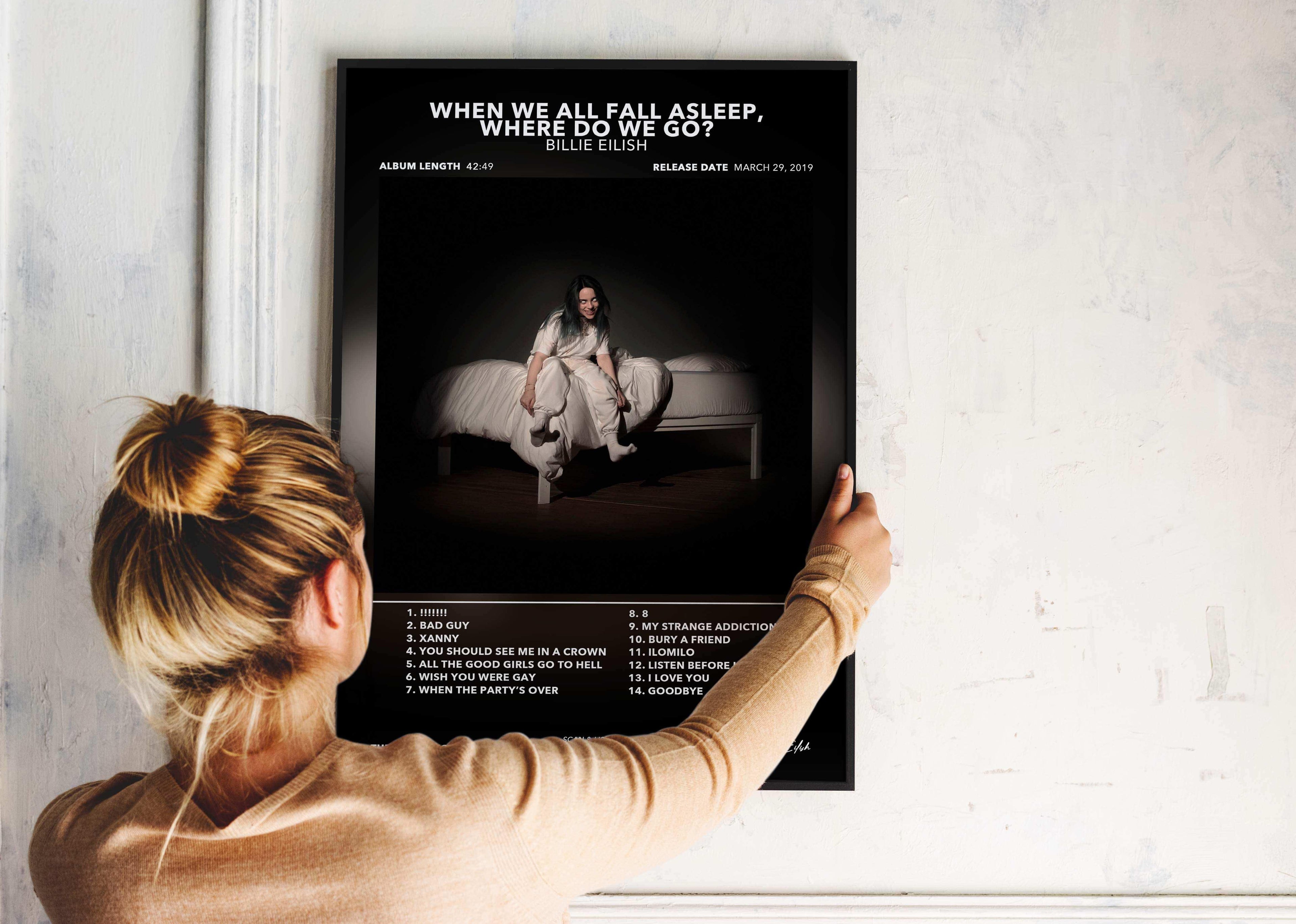 When We All Fall Asleep, Where Do We Go? Album de Billie Eilish Billie Eilish Poster - Backyard