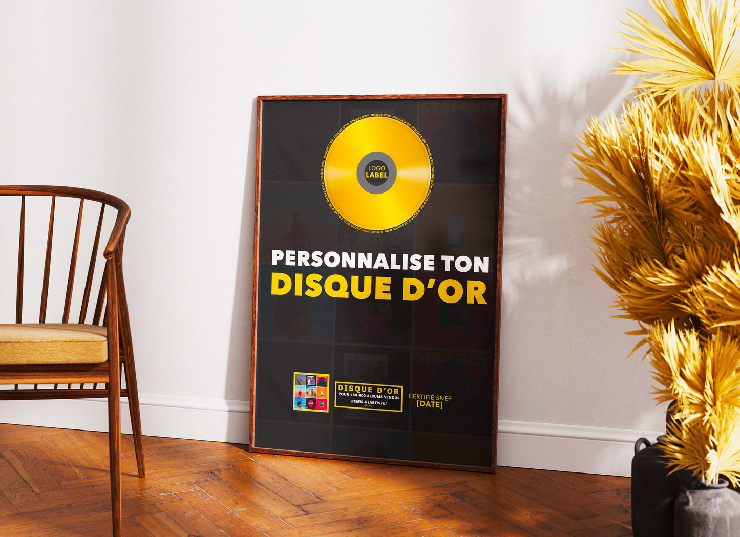 Personnalise avec ton disque d'or