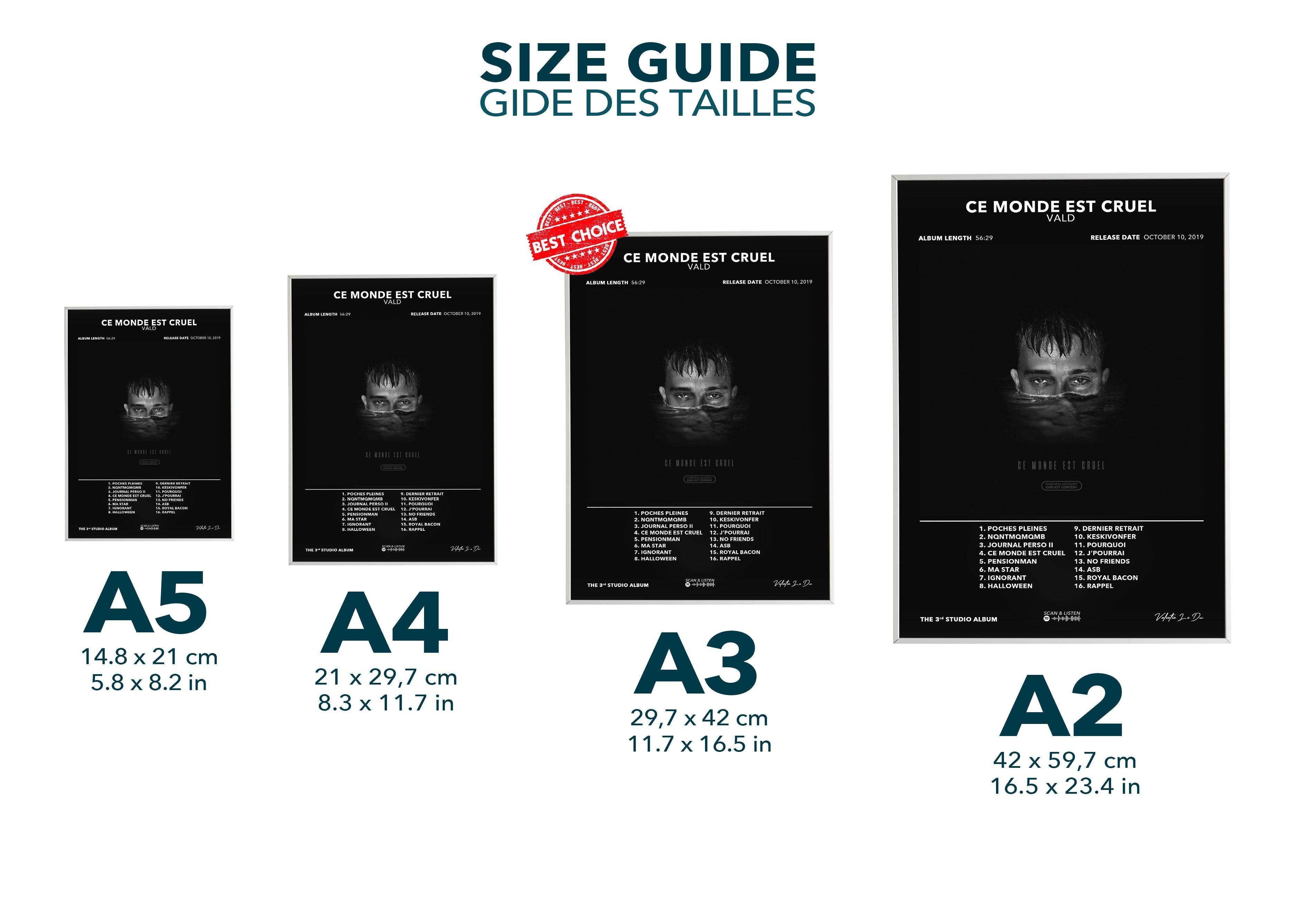 Poster Ce Monde Est Cruel Vald - Backyard