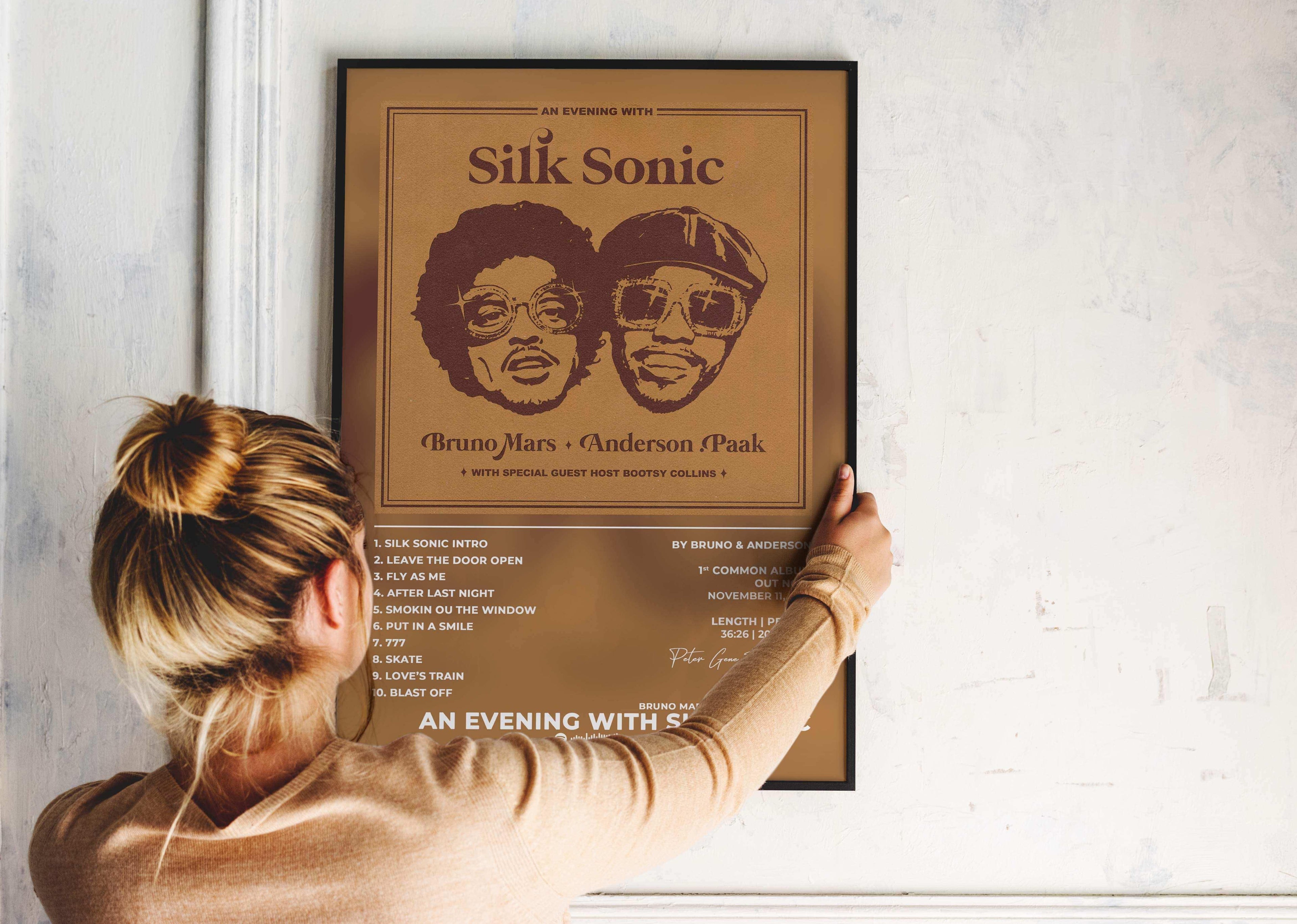An Evening With Silk Sonic Bruno Mars & Anderson.Paak Poster - Backyard