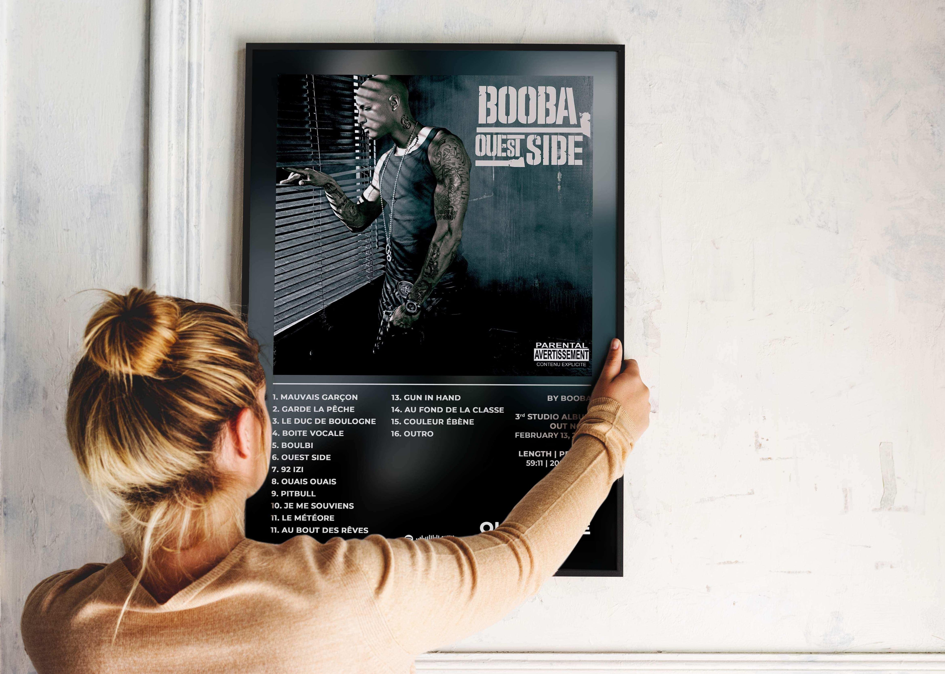 Ouest Side Booba Poster - Backyard