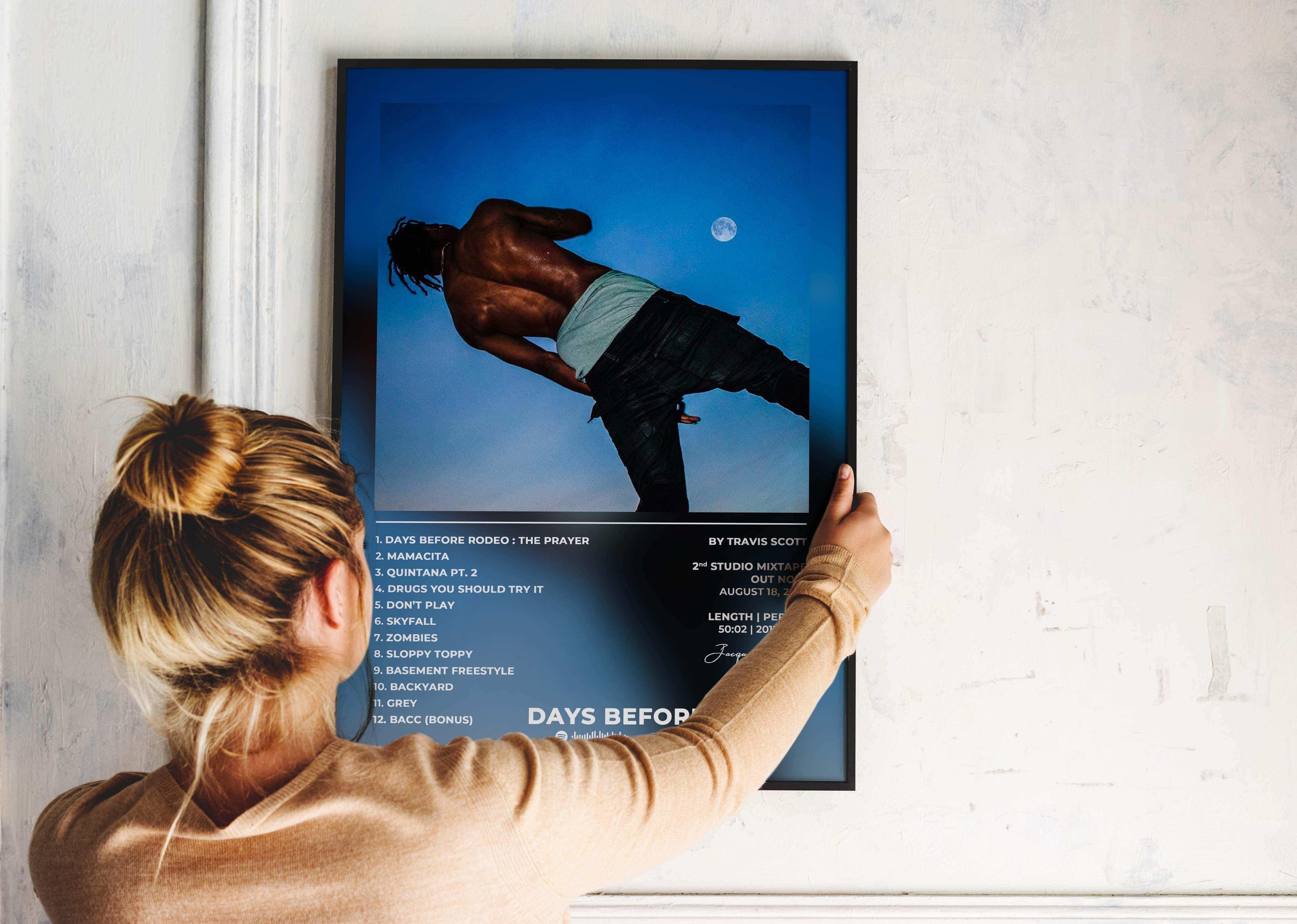 Days Before Rodeo Travis Scott Poster - Backyard