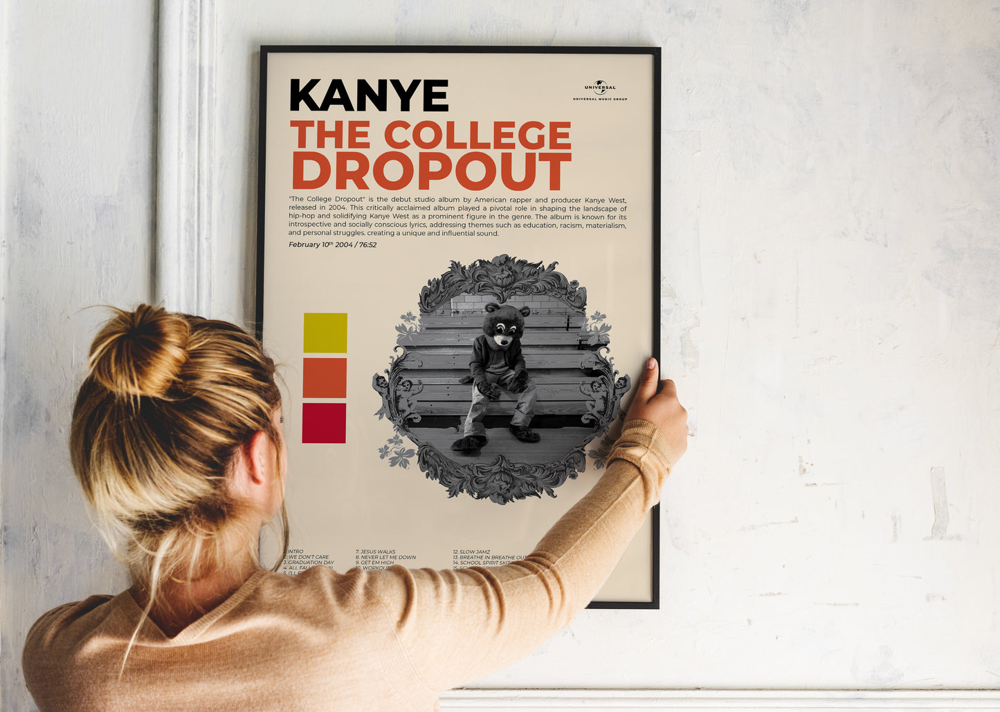 The College Dropout Kanye West Poster Backyard