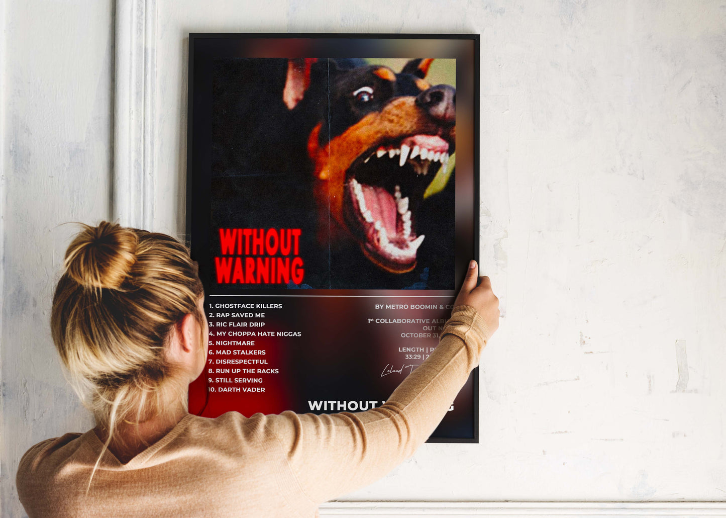 Without Warning Metro Boomin Poster Backyard