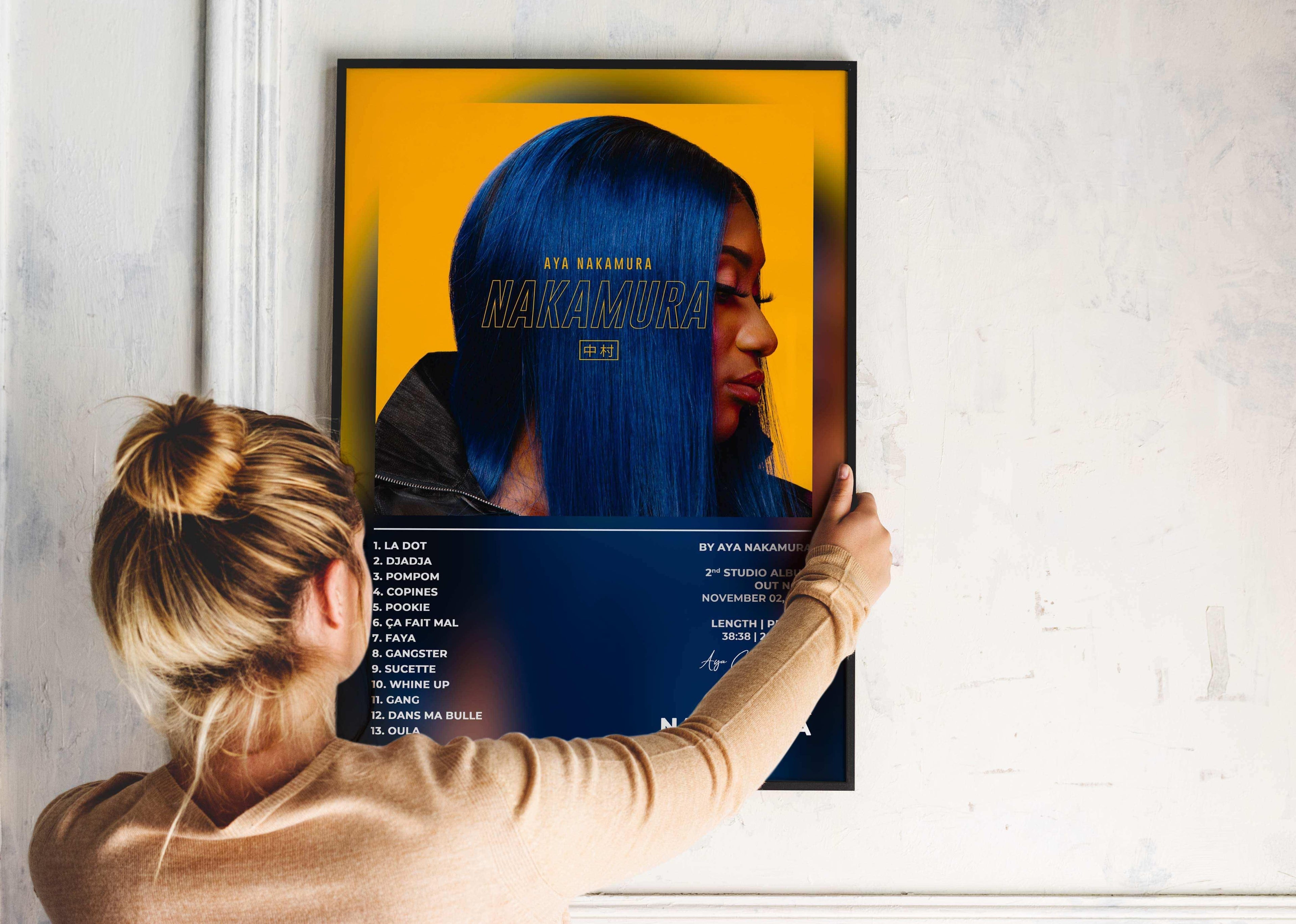 Affiche d'album tenue au mur, fait en France, livraison gratuite 48h, cadeau idéal Noël