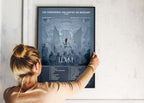 Affiche de l'album Les Dernières Volontés de Mozart de Gims tenue par une femme, fait en France, livraison gratuite 48h