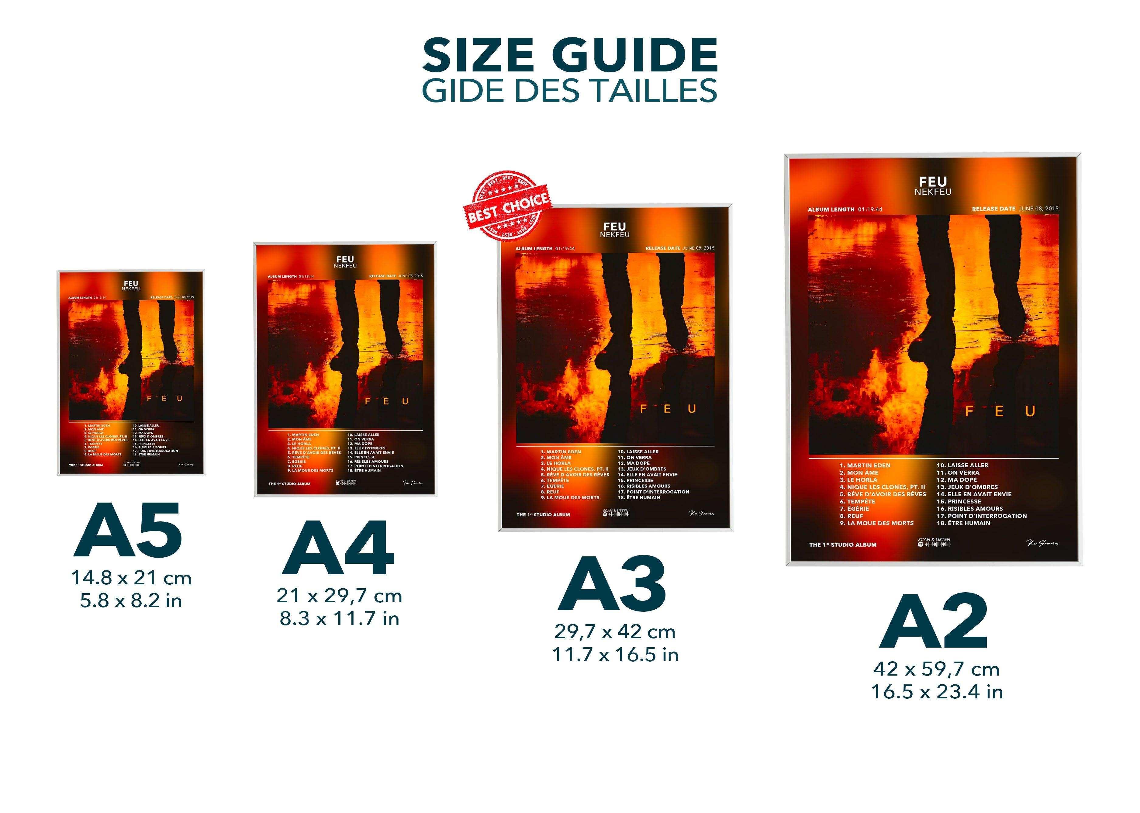 Poster Feu Nekfeu - Backyard