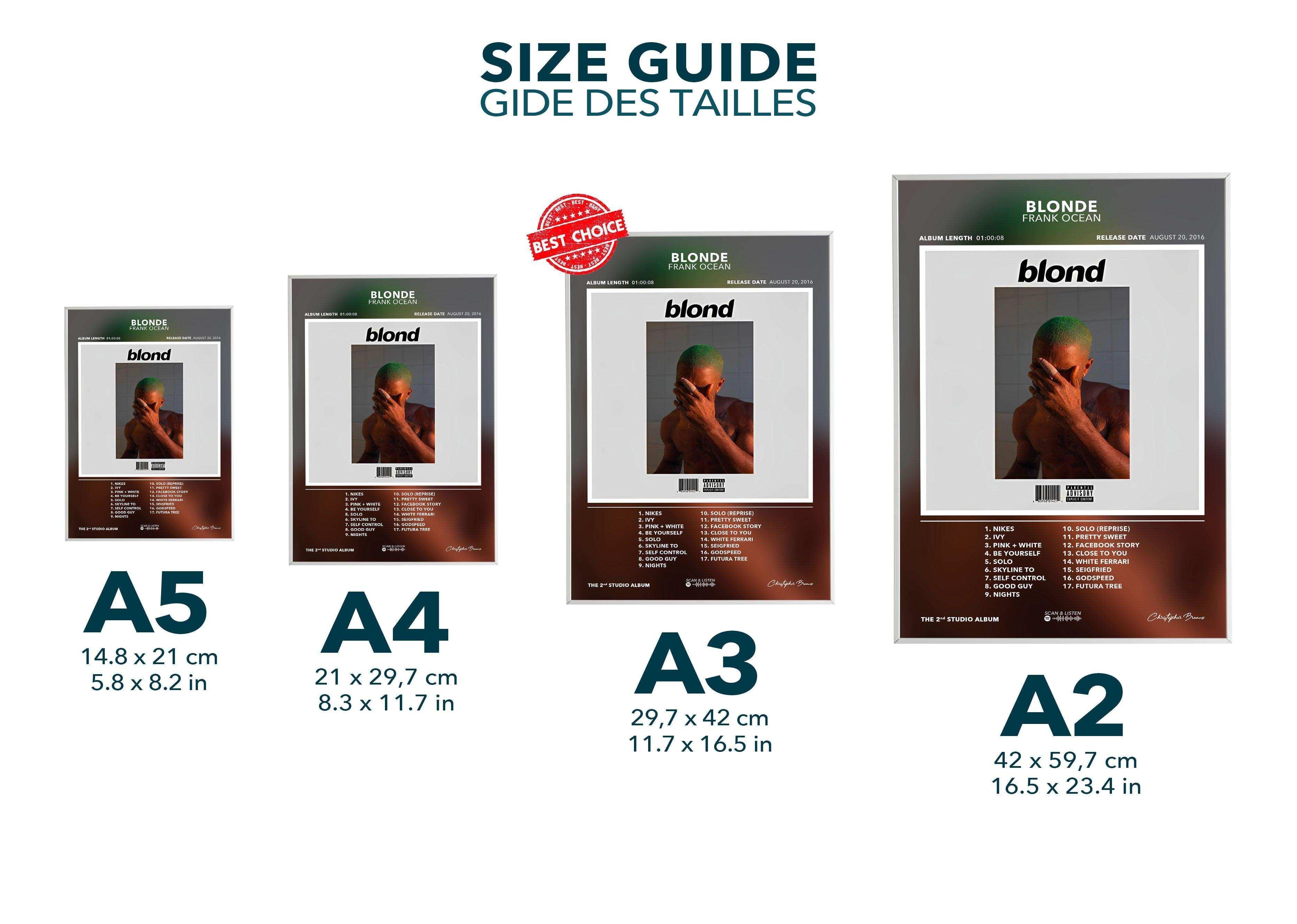 Poster Blonde Frank Ocean - Backyard