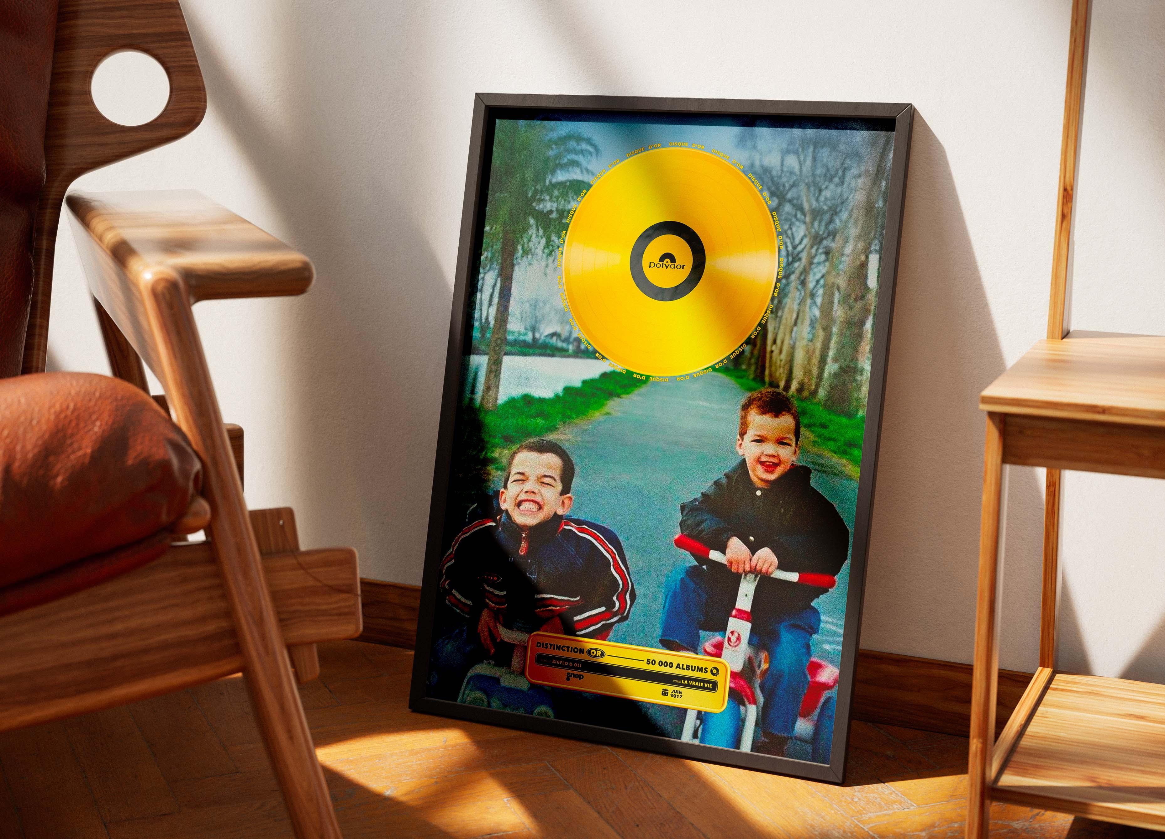 Disque D'or La Vraie Vie Bigflo & Oli - Backyard