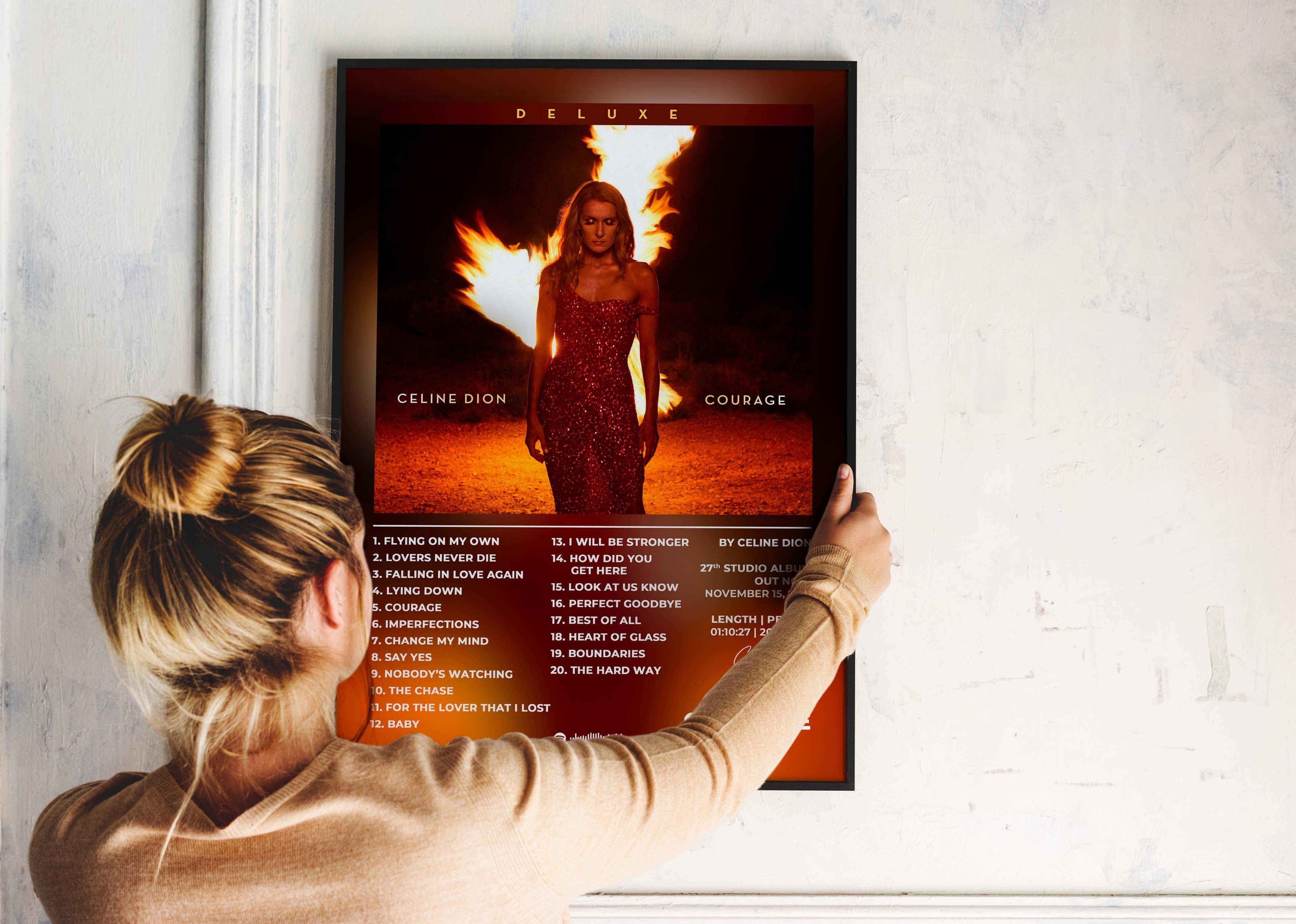 Poster Courage Celine Dion - Backyard