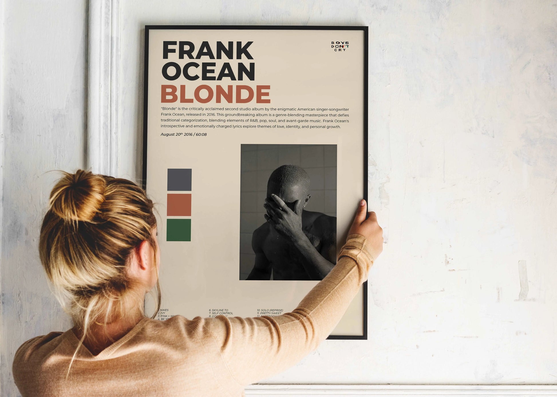 Blonde Franck Ocean Poster