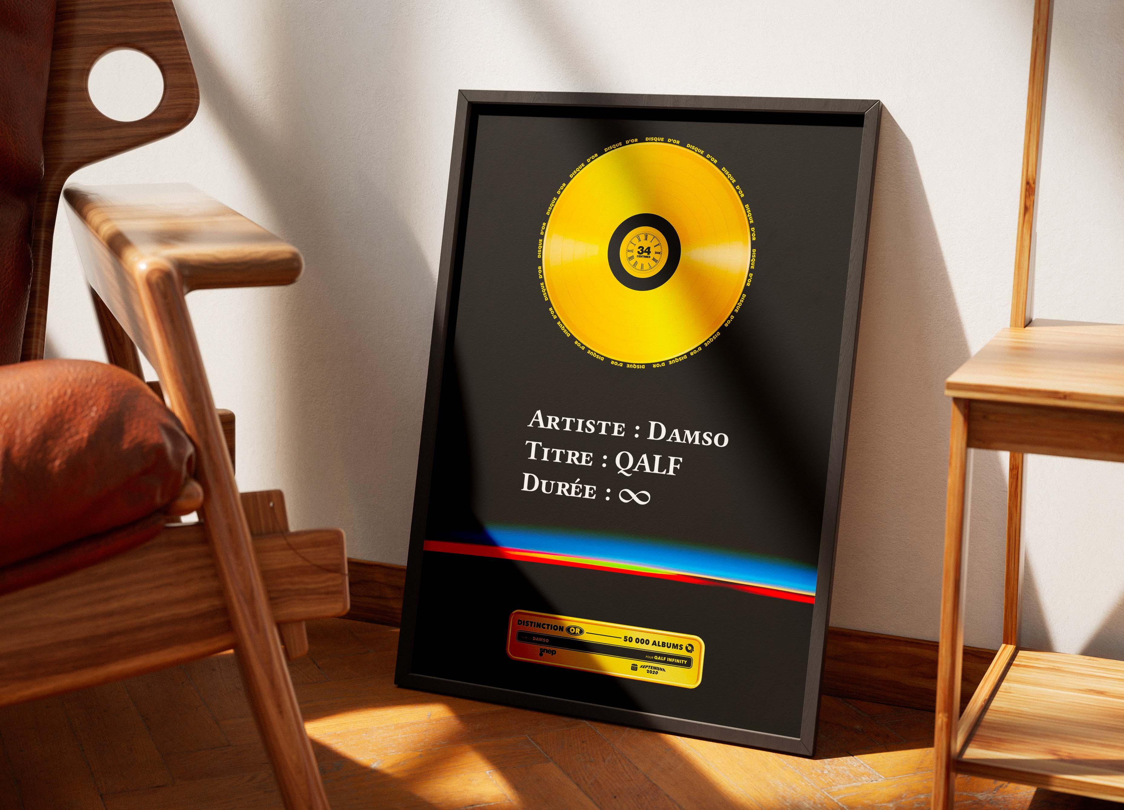 Disque D'Or Qalf Infinity Damso - Backyard