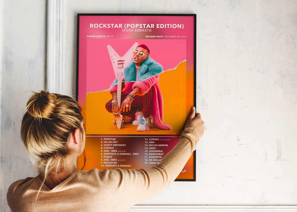 Poster Rockstar Sfera Ebbasta - Backyard