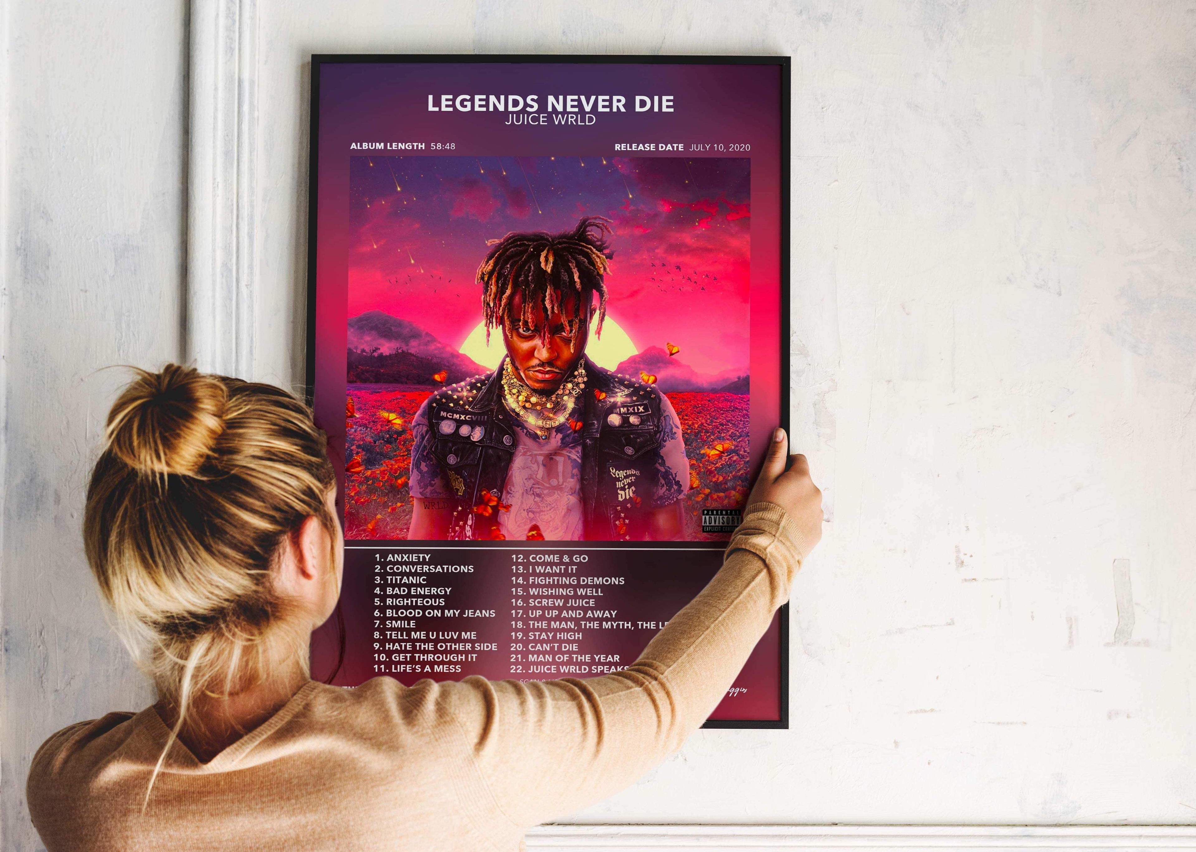 Poster Legends Never Die Juice WRLD - Backyard