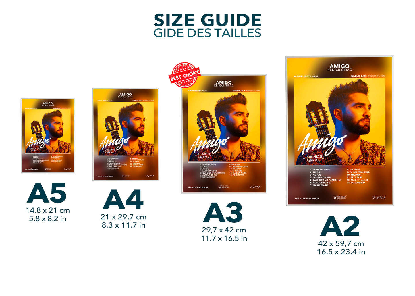 Poster Amigo Kendji Girac