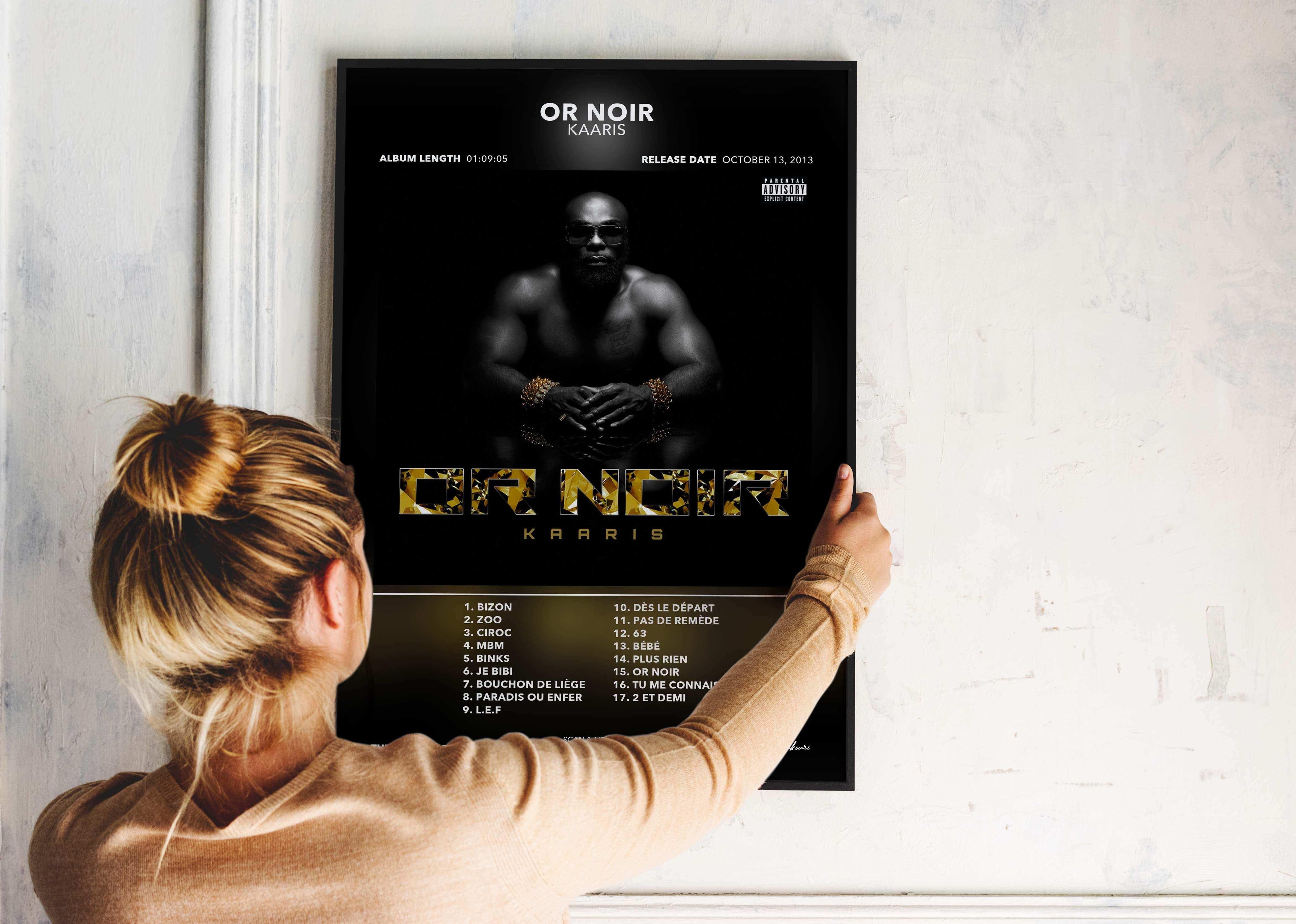 Poster Or Noir Kaaris - Backyard