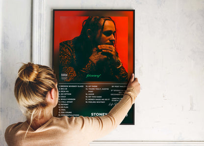 Stoney Post Malone Poster Backyard