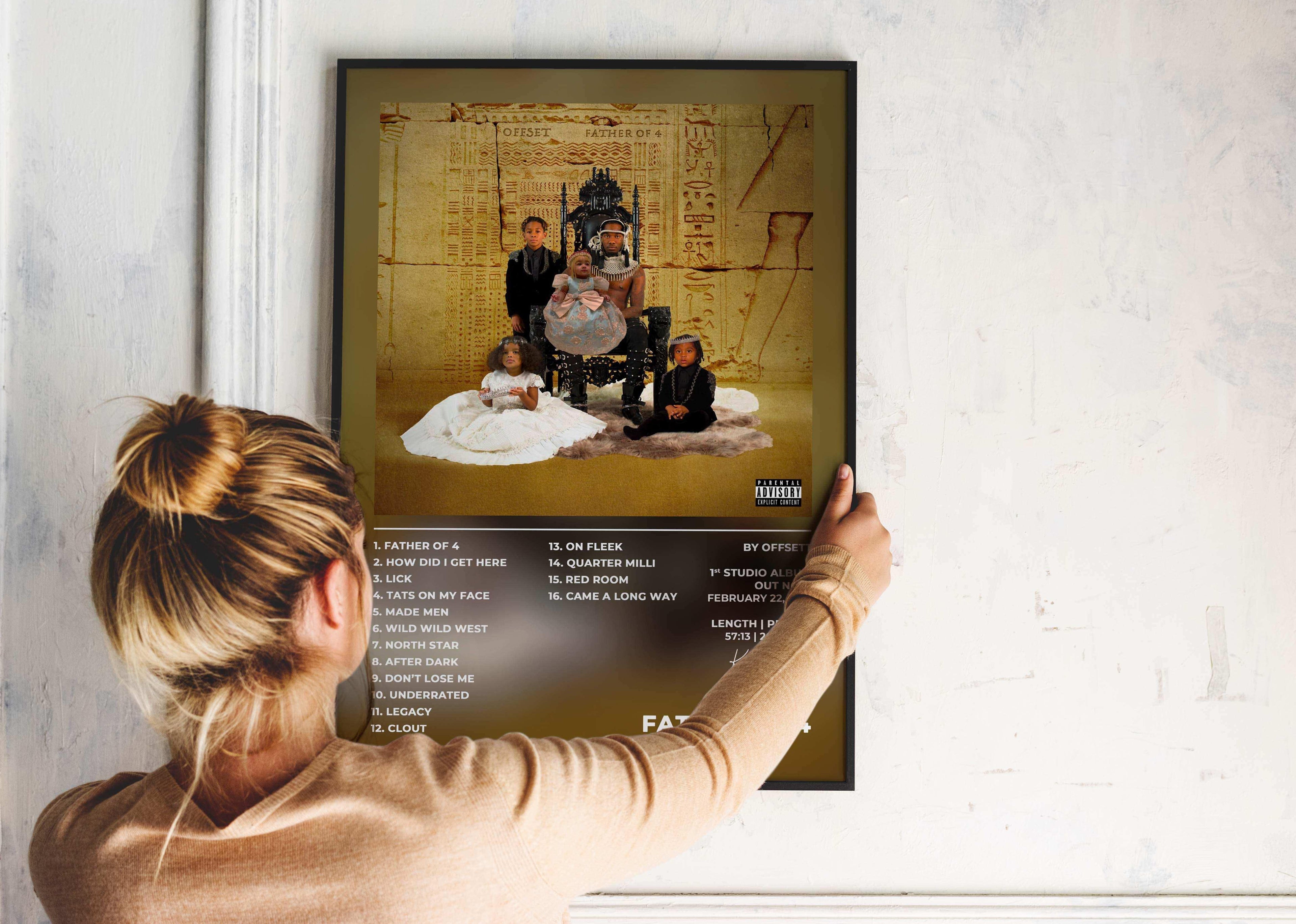 Father Of 4 Offset Poster - Backyard