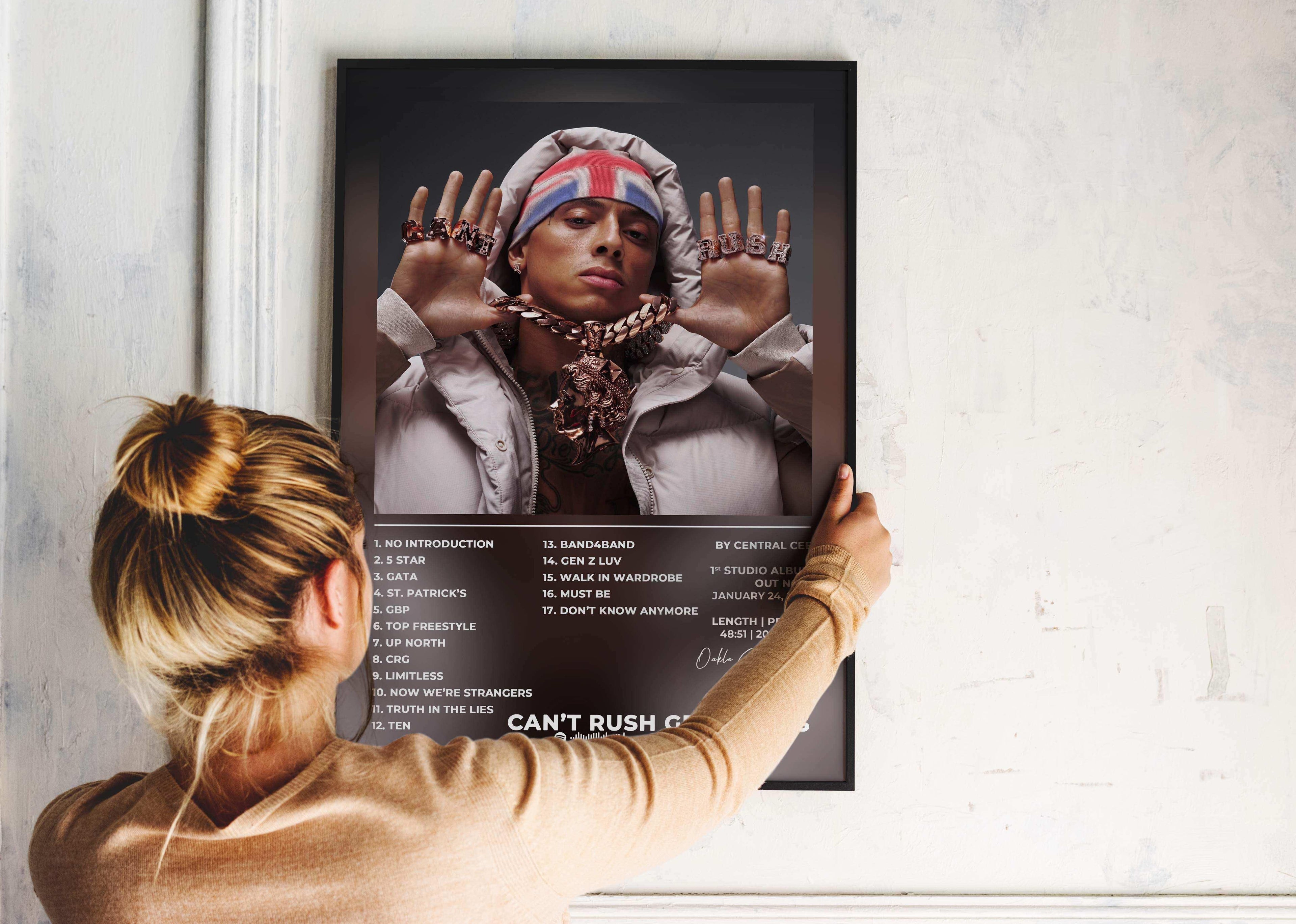 Can't Rush Greatness Central Cee Poster - Backyard