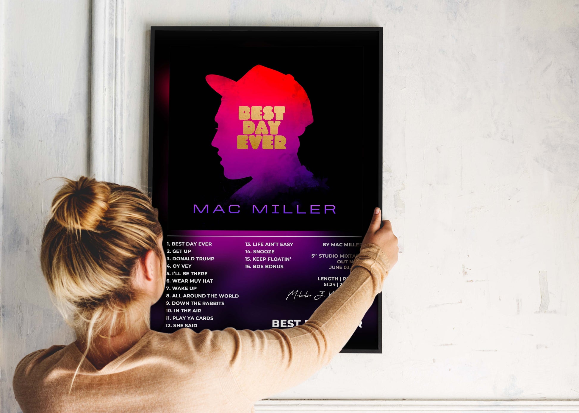 Best Day Ever Mac Miller Poster Backyard