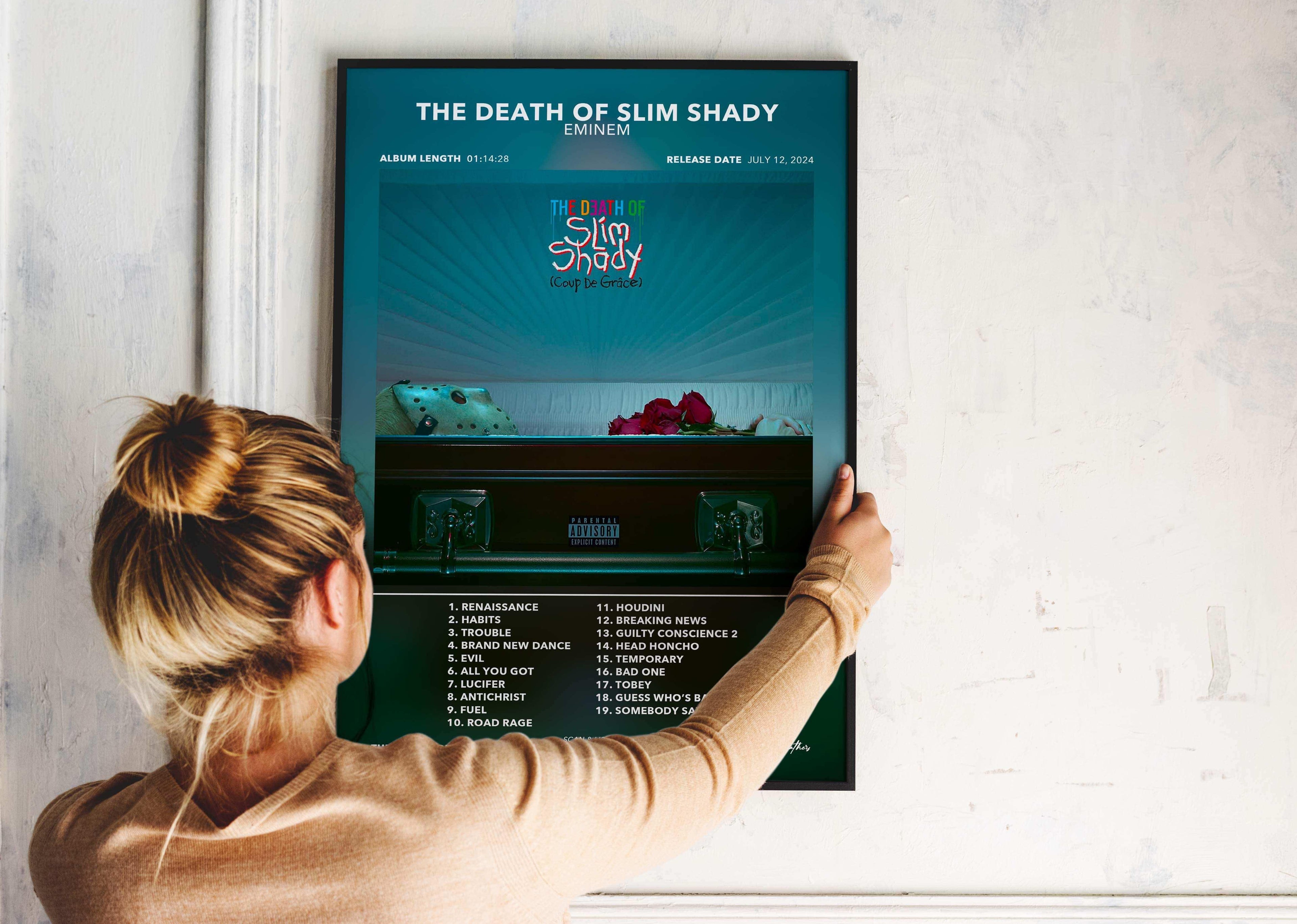 Poster The Death Of Slim Shady Eminem - Backyard