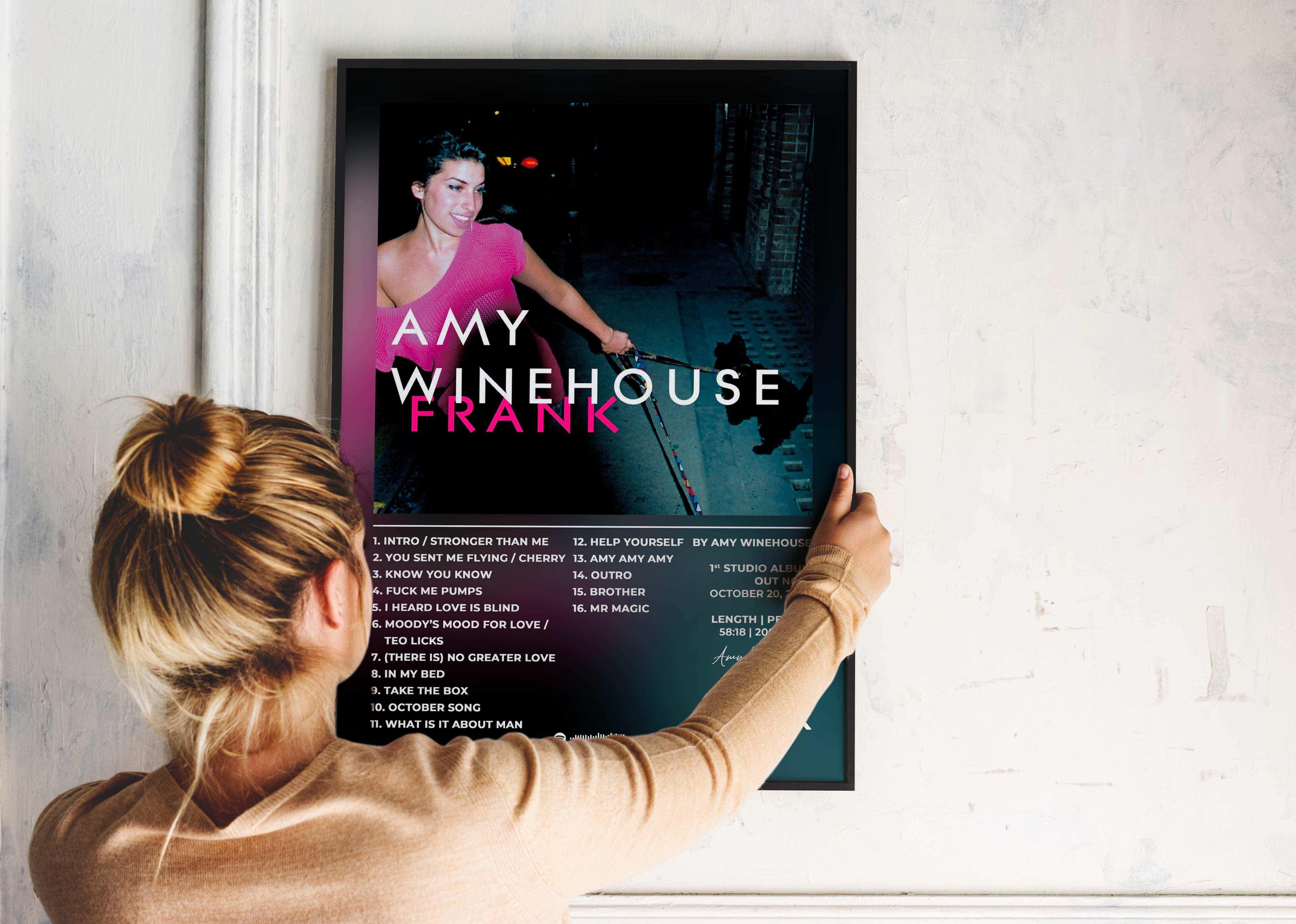 Frank Amy Winehouse Poster - Backyard