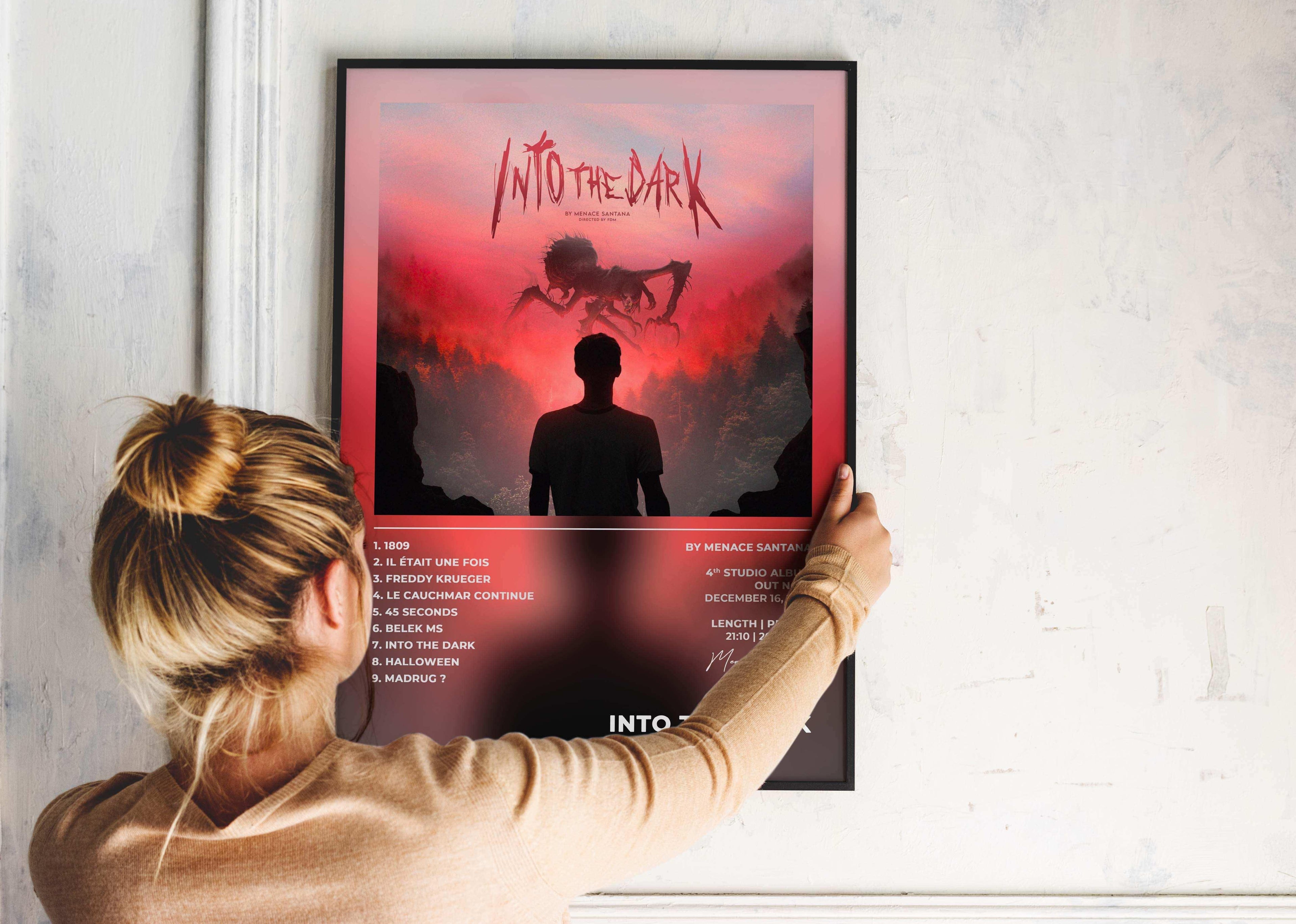 Into The Dark Menace Santana Poster - Backyard