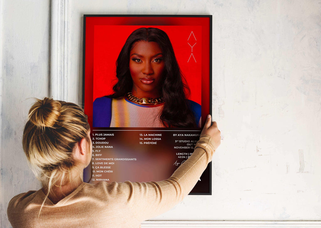 Affiche musicale murale, fait en France, livraison gratuite 48h, cadeau idéal Noël.