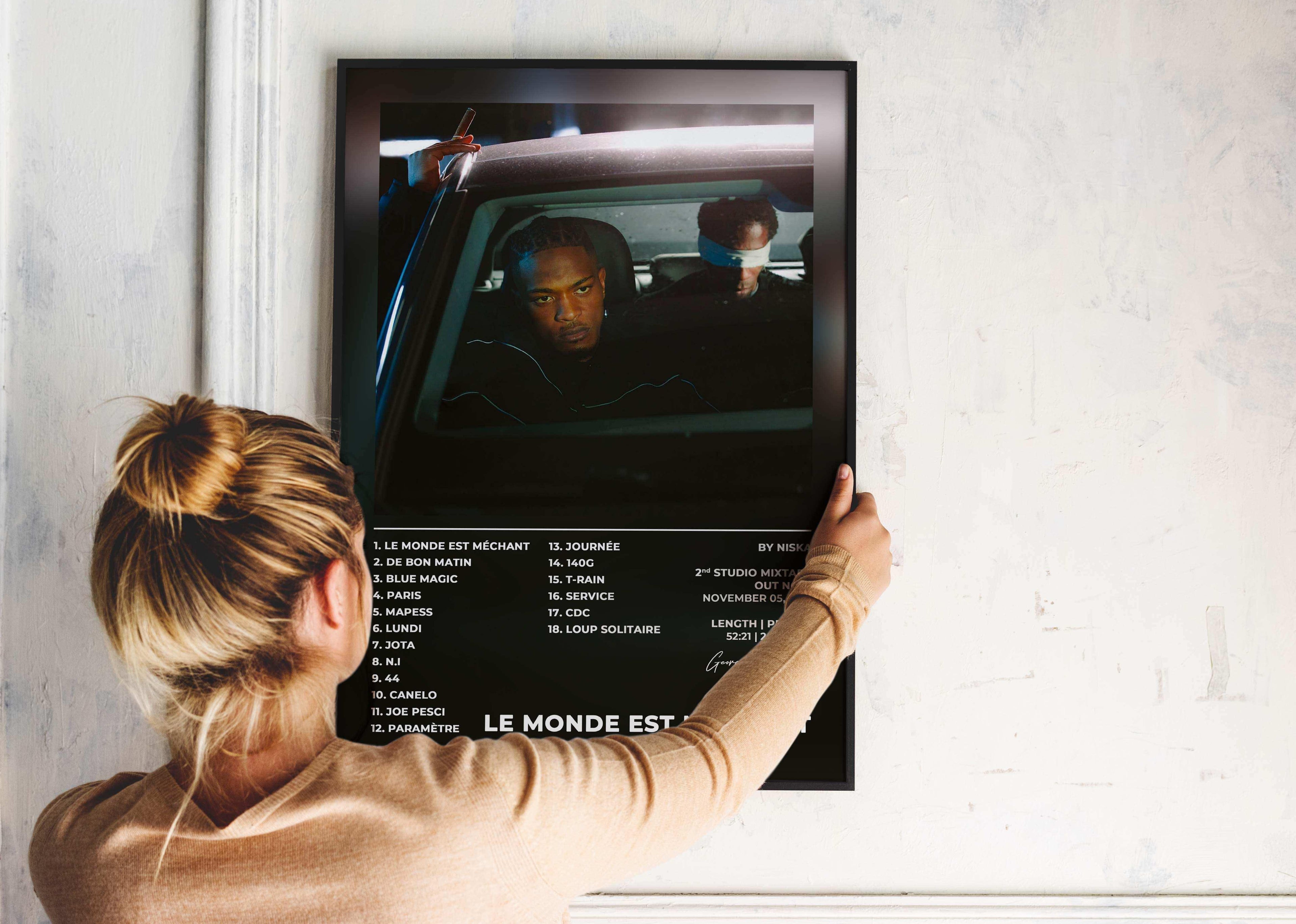 Le Monde Est Méchant Niska Poster - Backyard