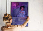 Affiche d’un bébé dans un cadre, fait en France, livraison gratuite 48h, cadeau idéal Noël