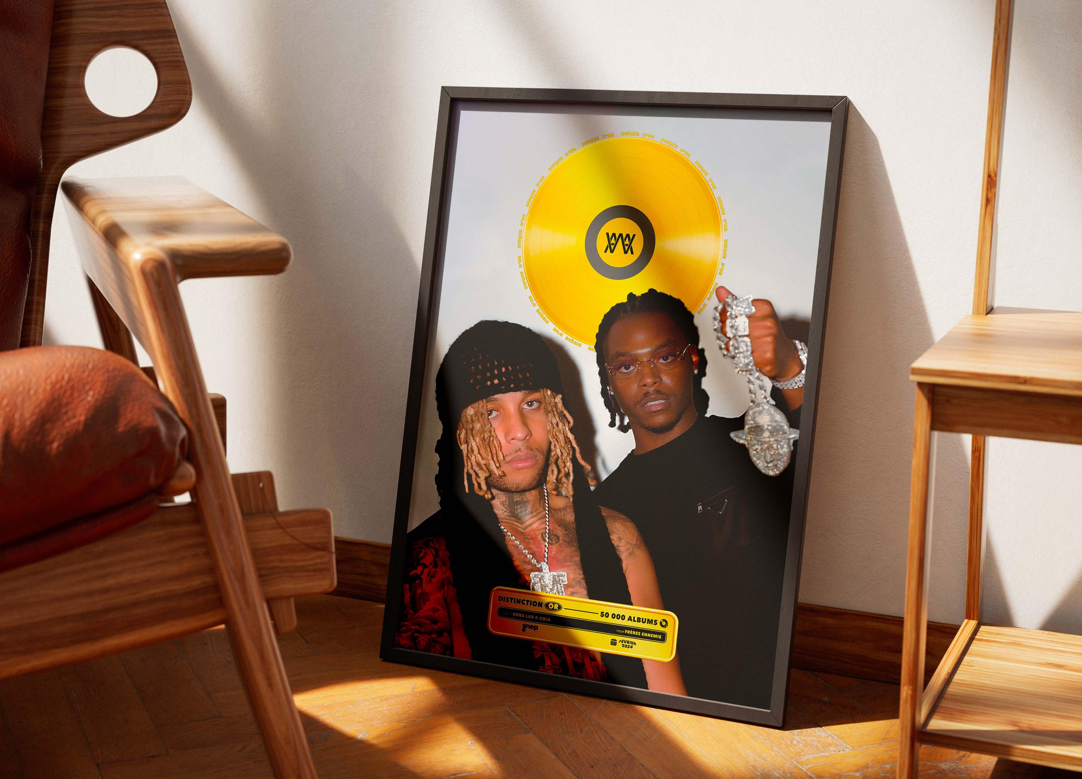 Disque D'Or Frères Ennemis Koba LaD & Zola - Backyard