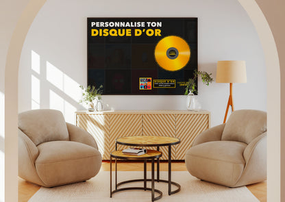 Personnalise ton disque d'or