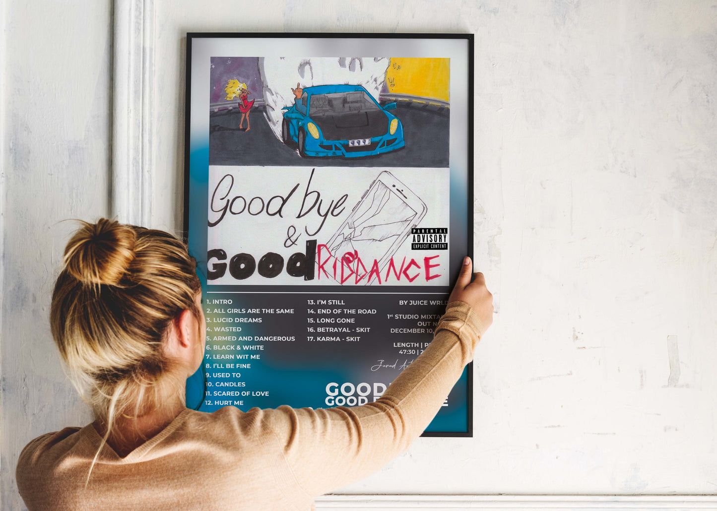 Goodbye & Good Riddance Juice Wrld Poster Backyard