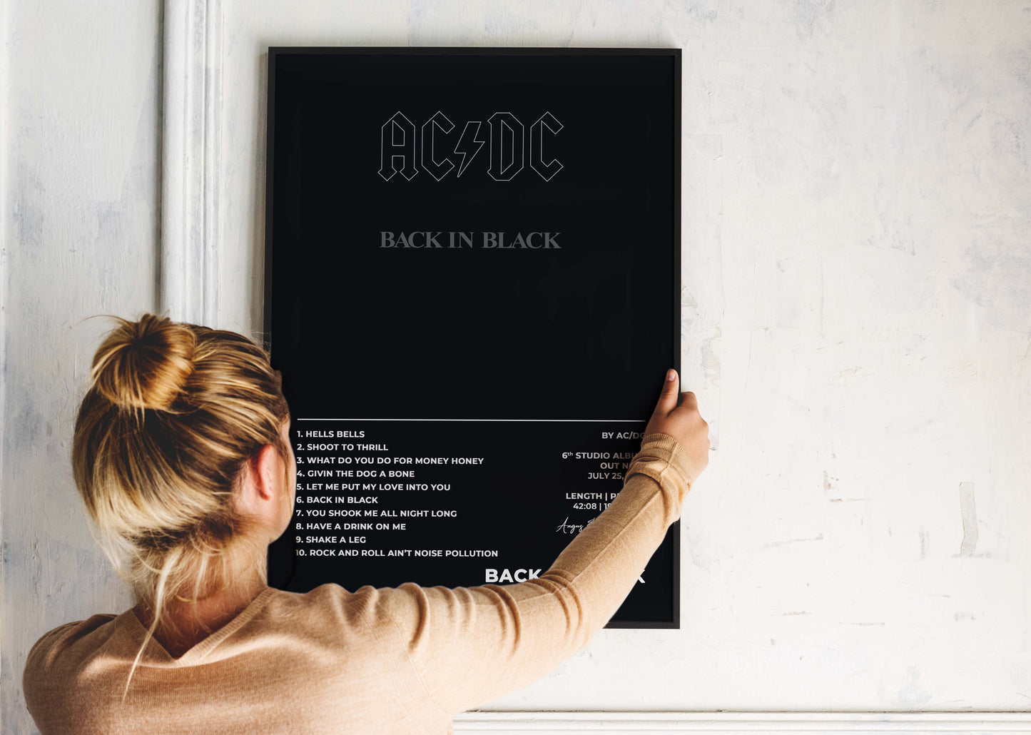 Back In Black AC/DC Poster Backyard