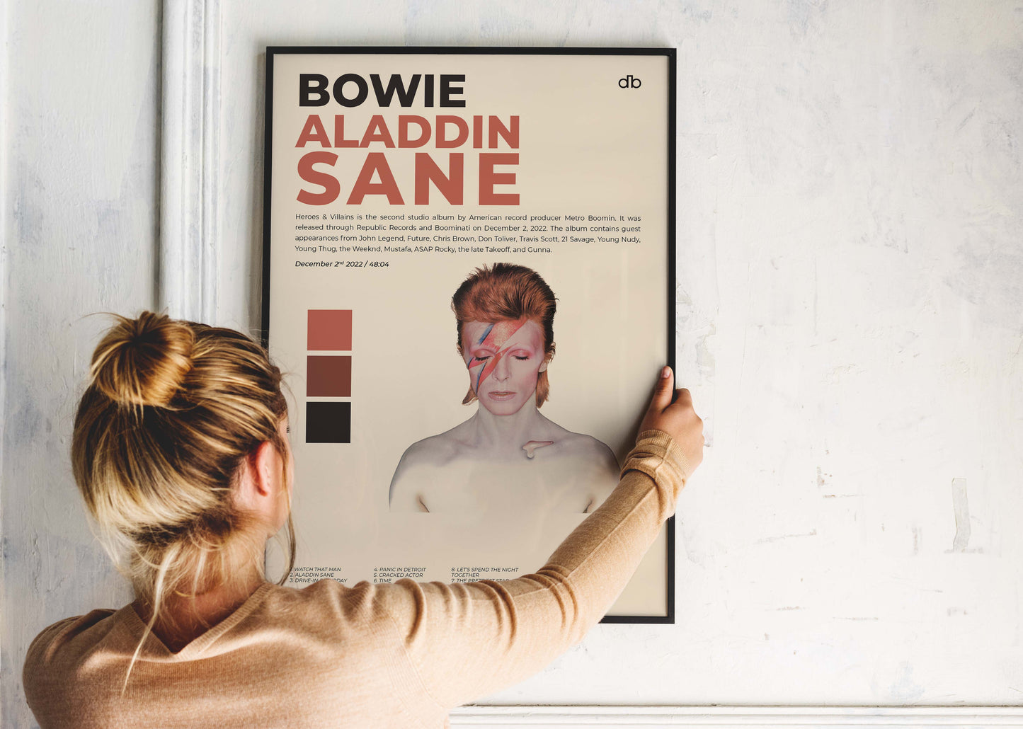 Aladdin Sane David Bowie Poster