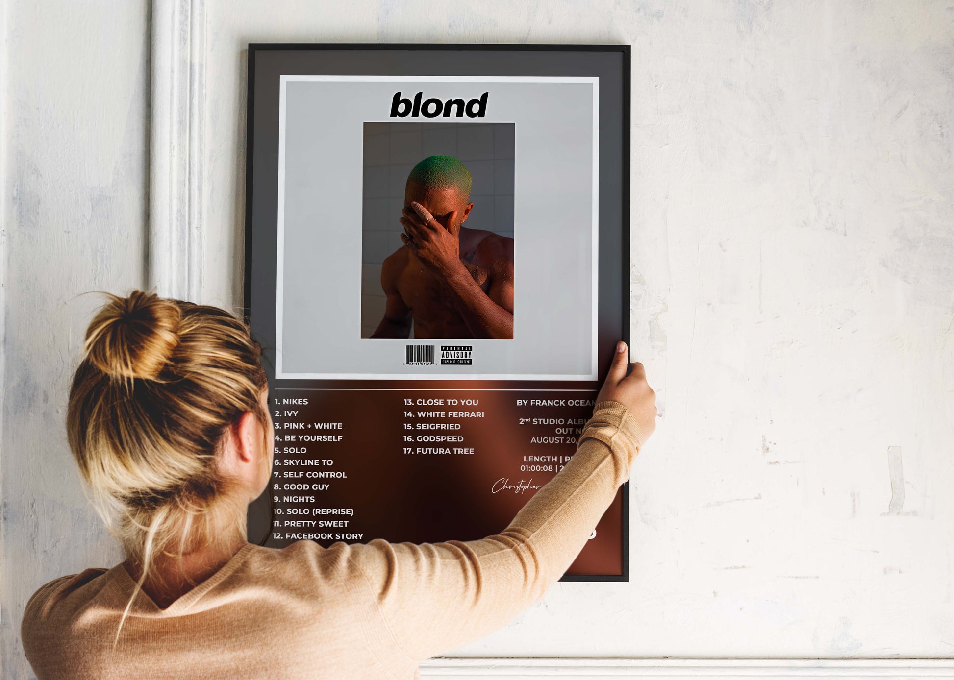 Blonde Frank Ocean Poster Backyard