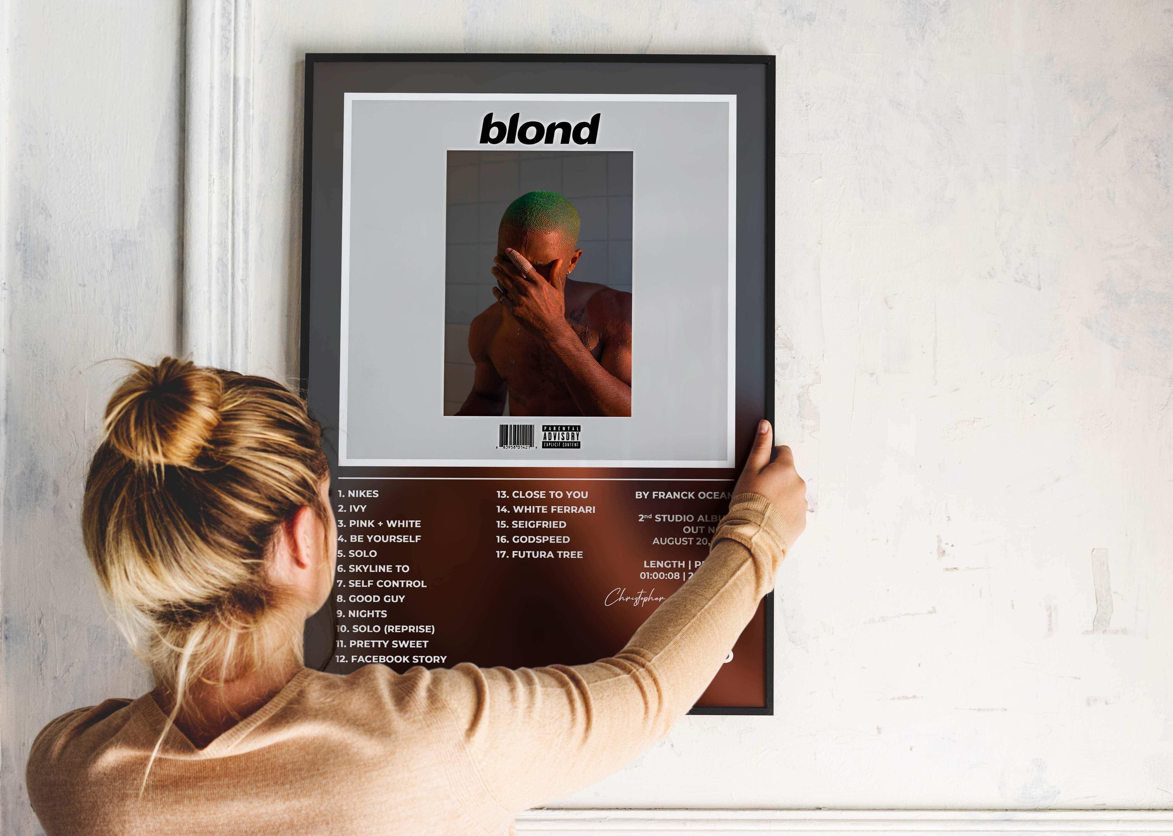 Blonde Frank Ocean Poster - Backyard