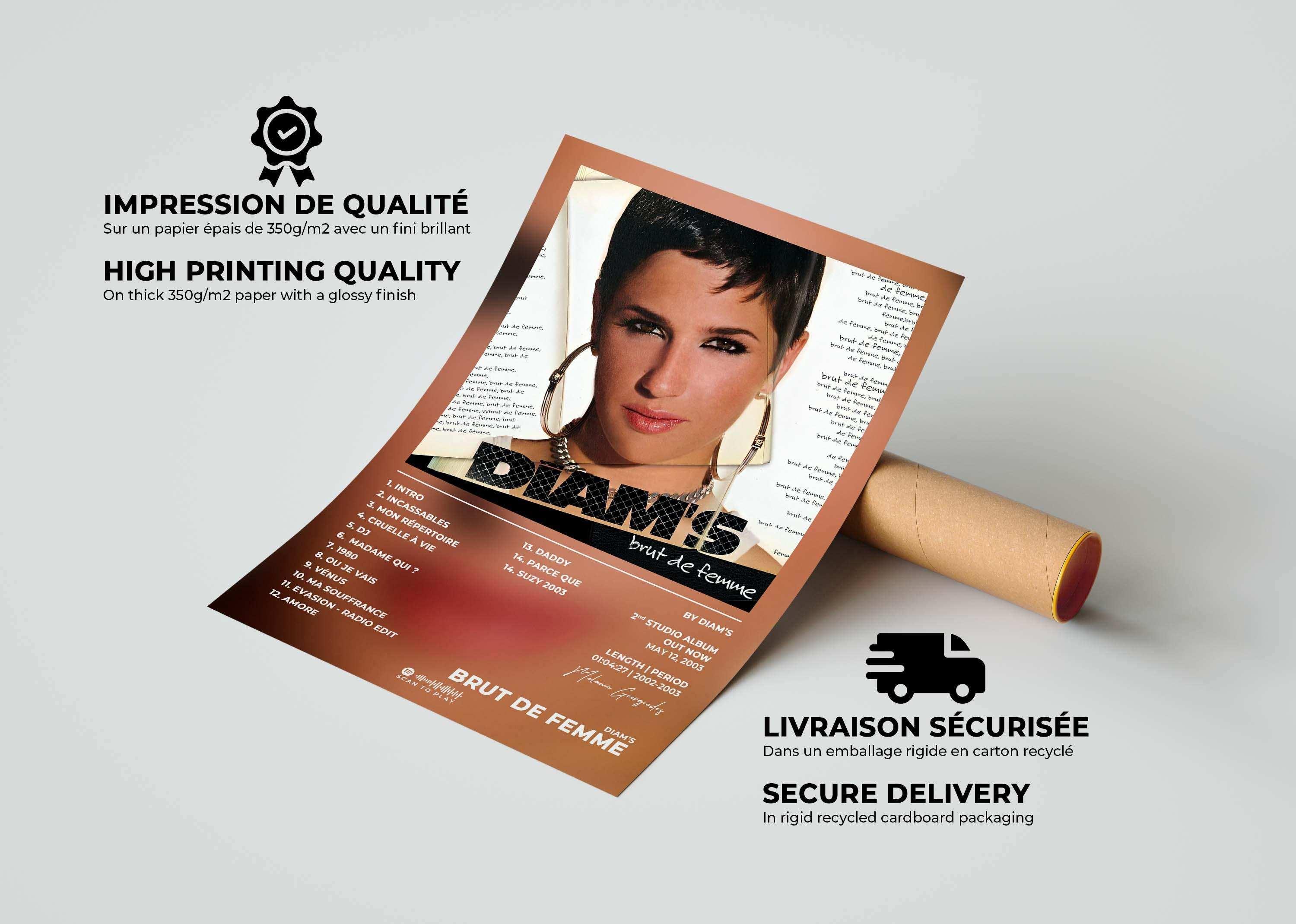 Brut De Femme Diam's Poster - Backyard