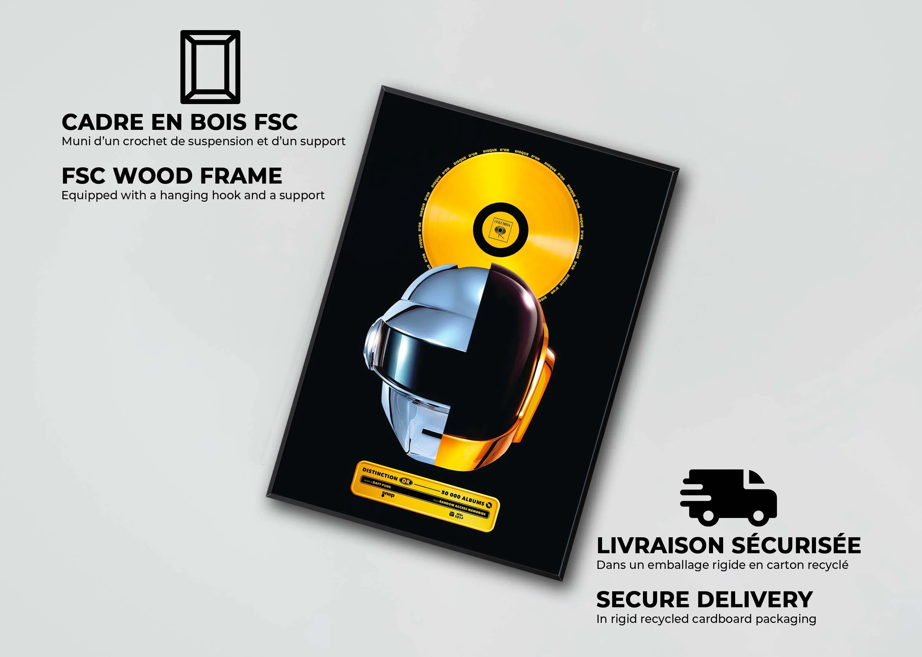 Disque D'or Random Access Memories Daft Punk - Backyard