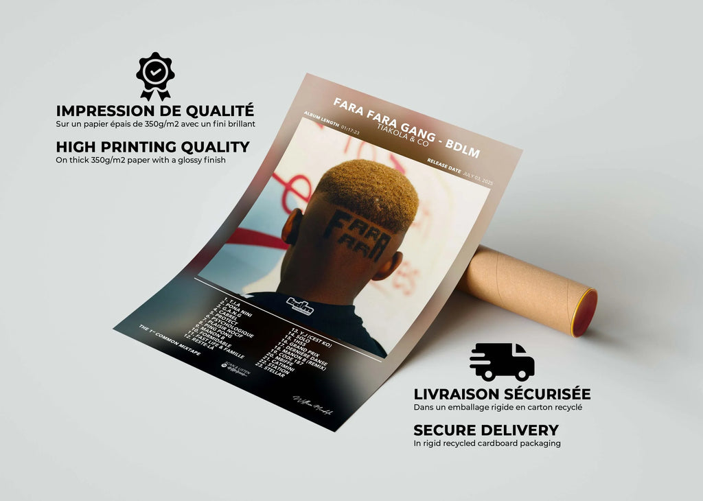 Poster Fara Fara Gang - BDLM Tiakola - Backyard