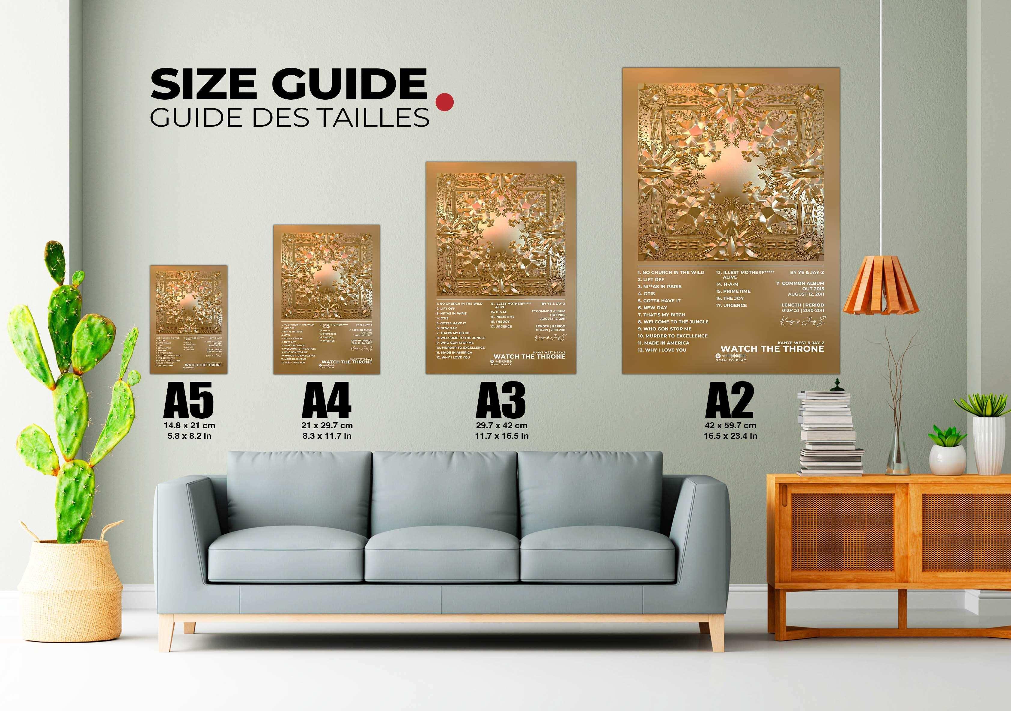 Watch The Throne Kanye West & Jay-Z Poster - Backyard