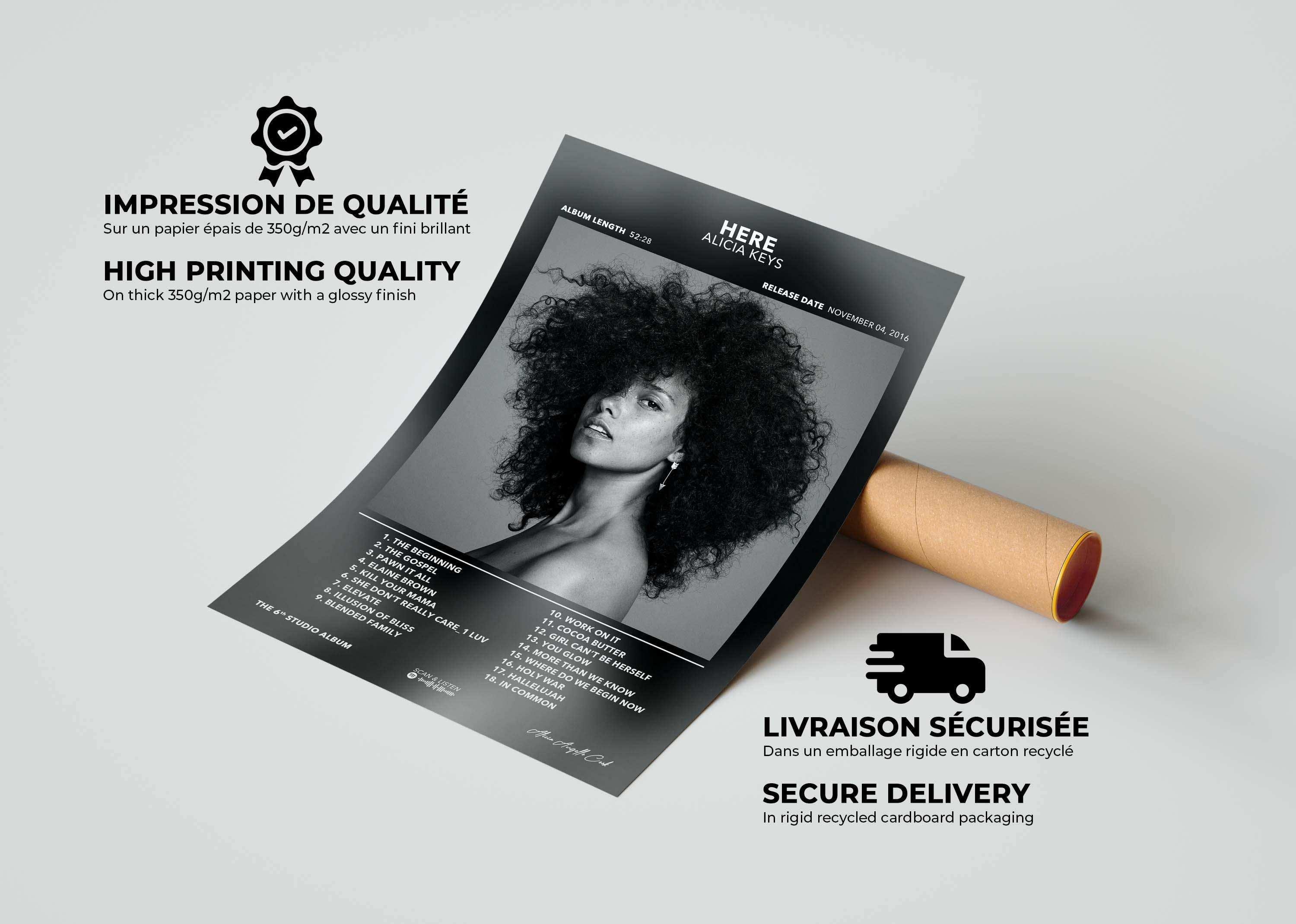 Poster Here Alicia Keys - Backyard