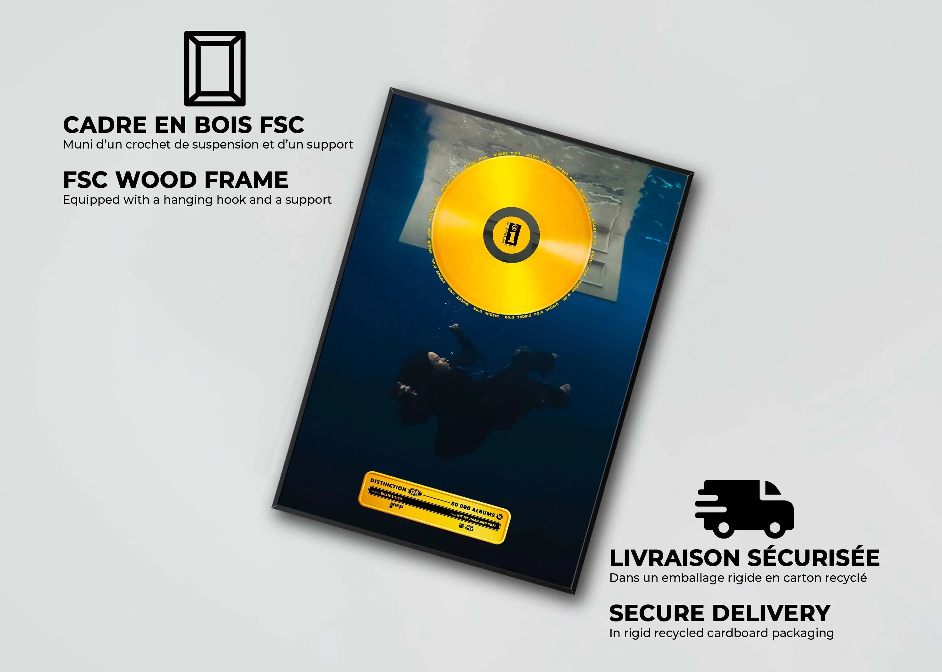 Disque D'or Hit Me Hard And Soft Billie Eilish - Backyard