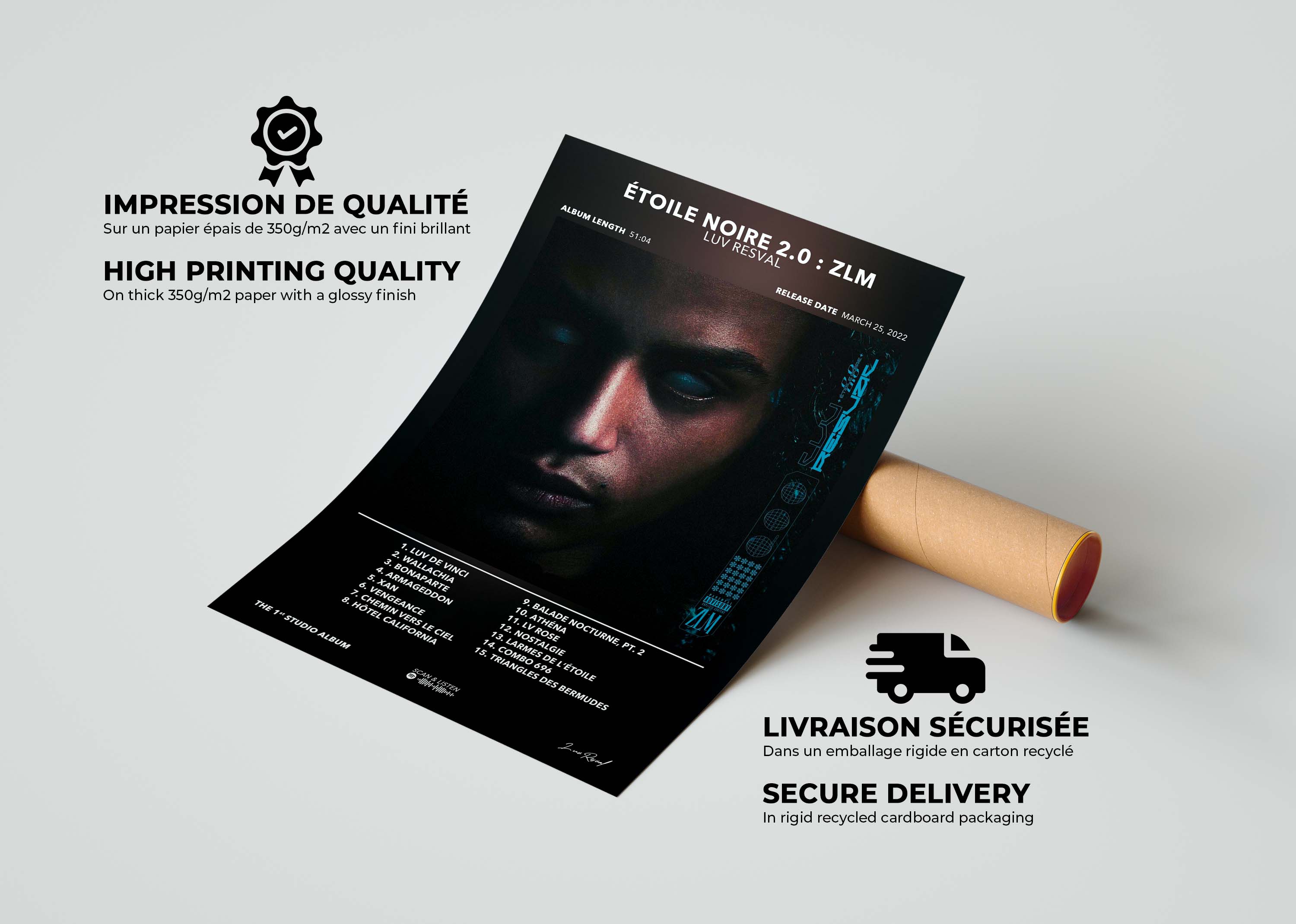 Poster Étoile Noire 2 ZLM Luv Resval