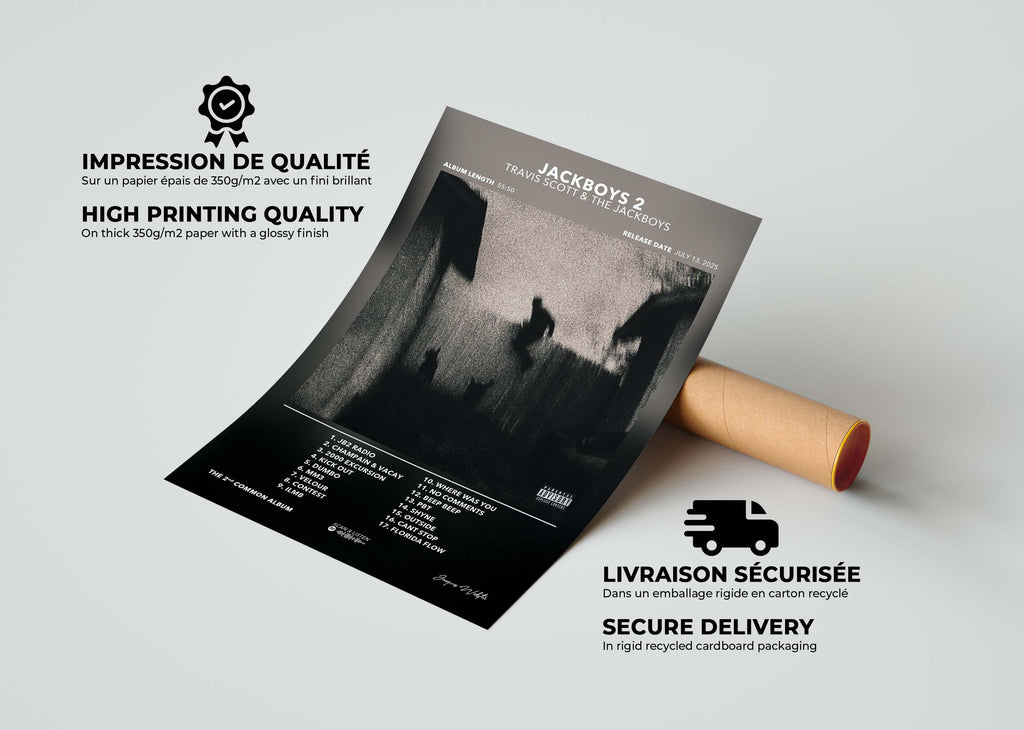 Poster Jackboys 2 Travis Scott - Backyard