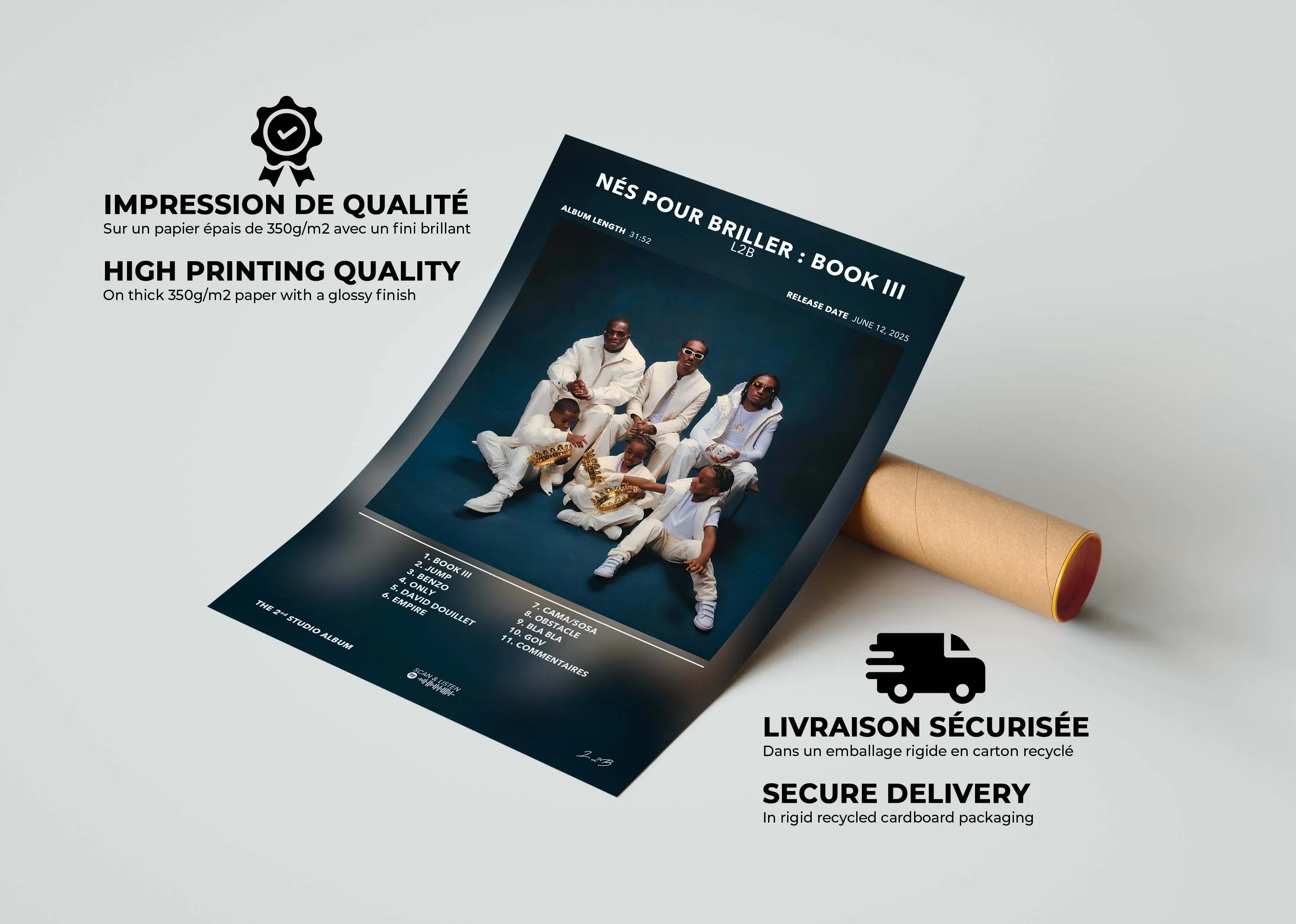 Poster Nés Pour Briller 3 L2B