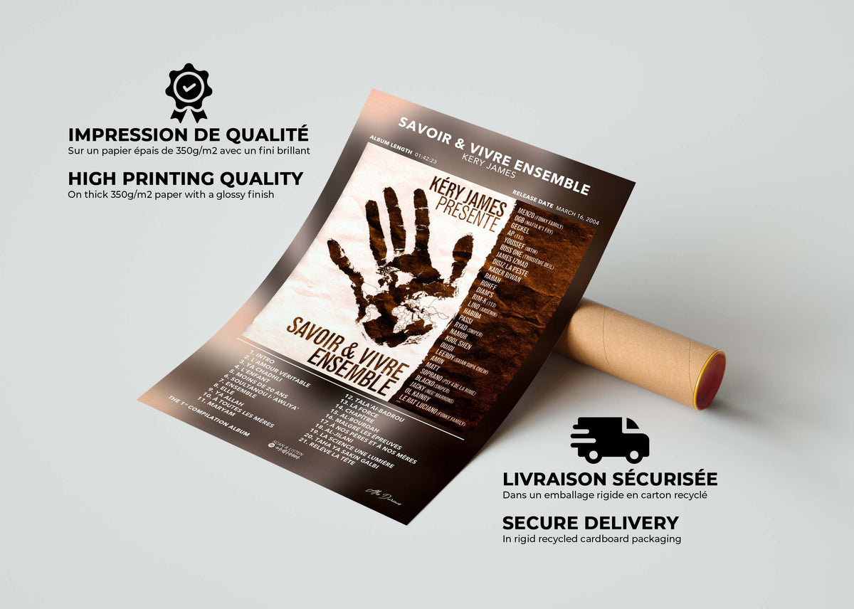 Poster Savoir & Vivre Ensemble Kery James