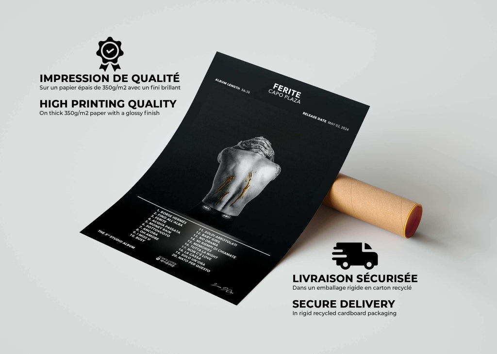 Poster Ferite Capo Plaza - Backyard