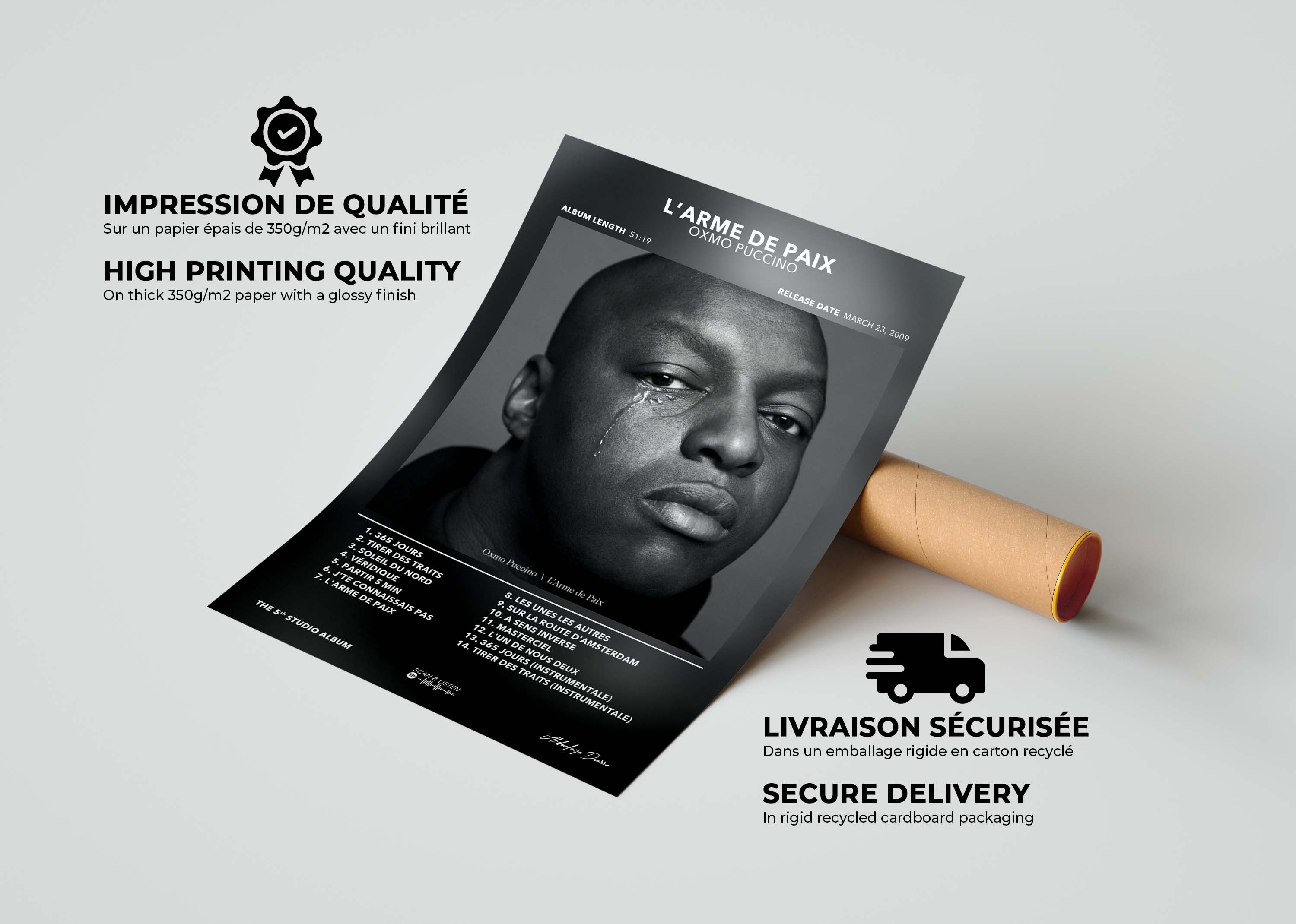 Poster L'Arme De Paix Oxmo Puccino